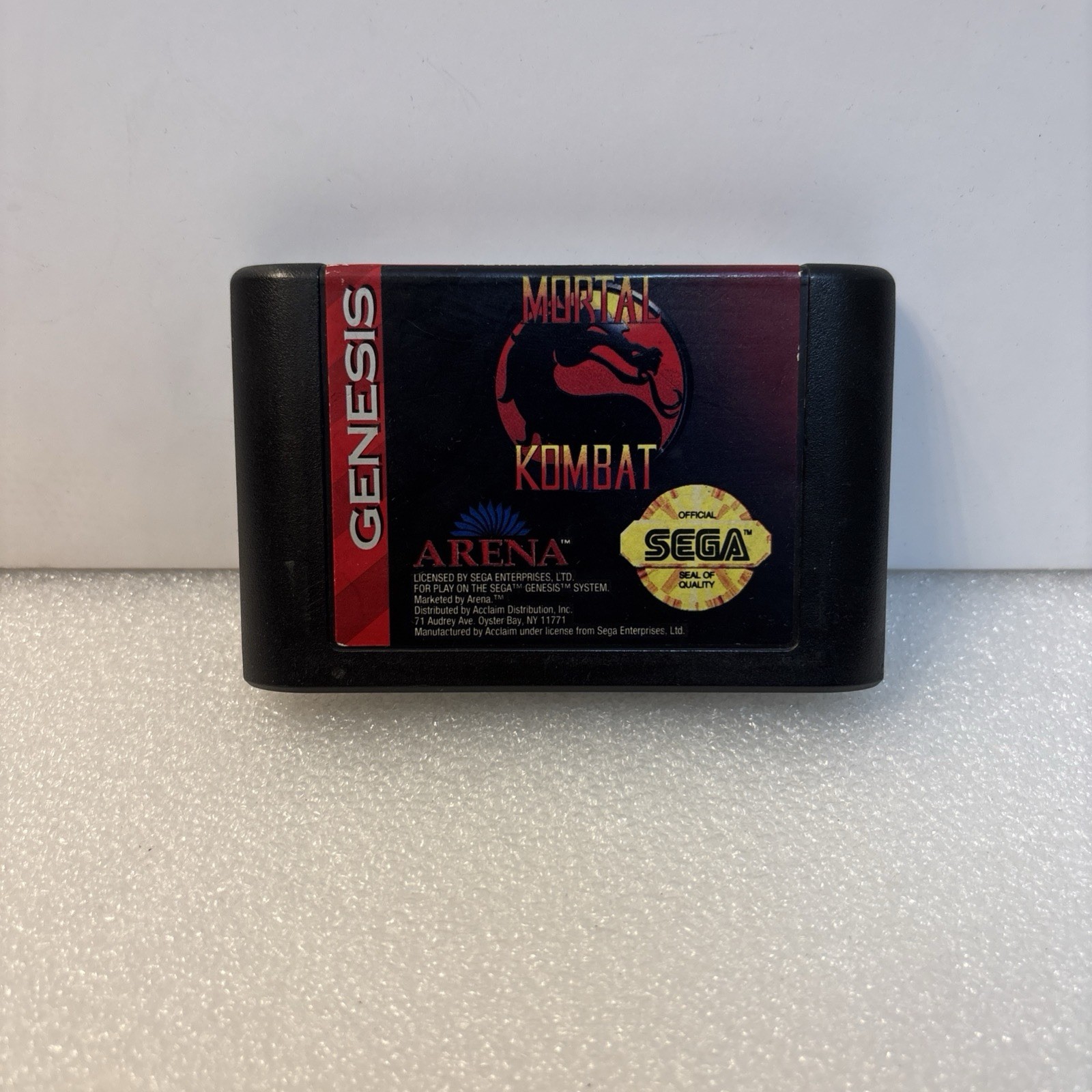 Mortal Kombat (Sega Genesis, 1993) Cartridge Only