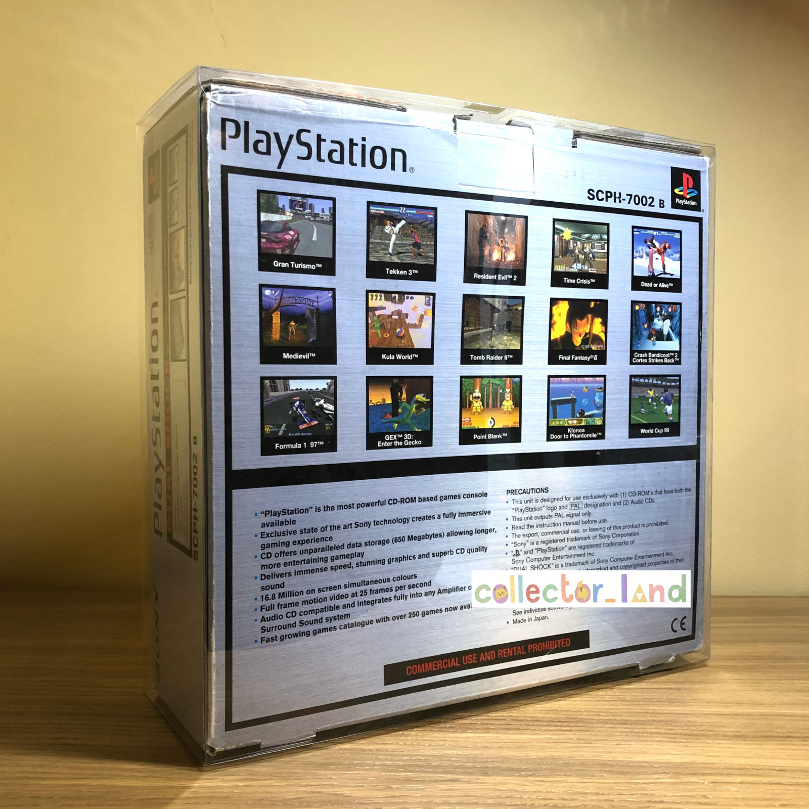 1 x BOX PROTECTOR for Sony PlayStation PS1 PSX Game Console Box DISPLAY CASE One
