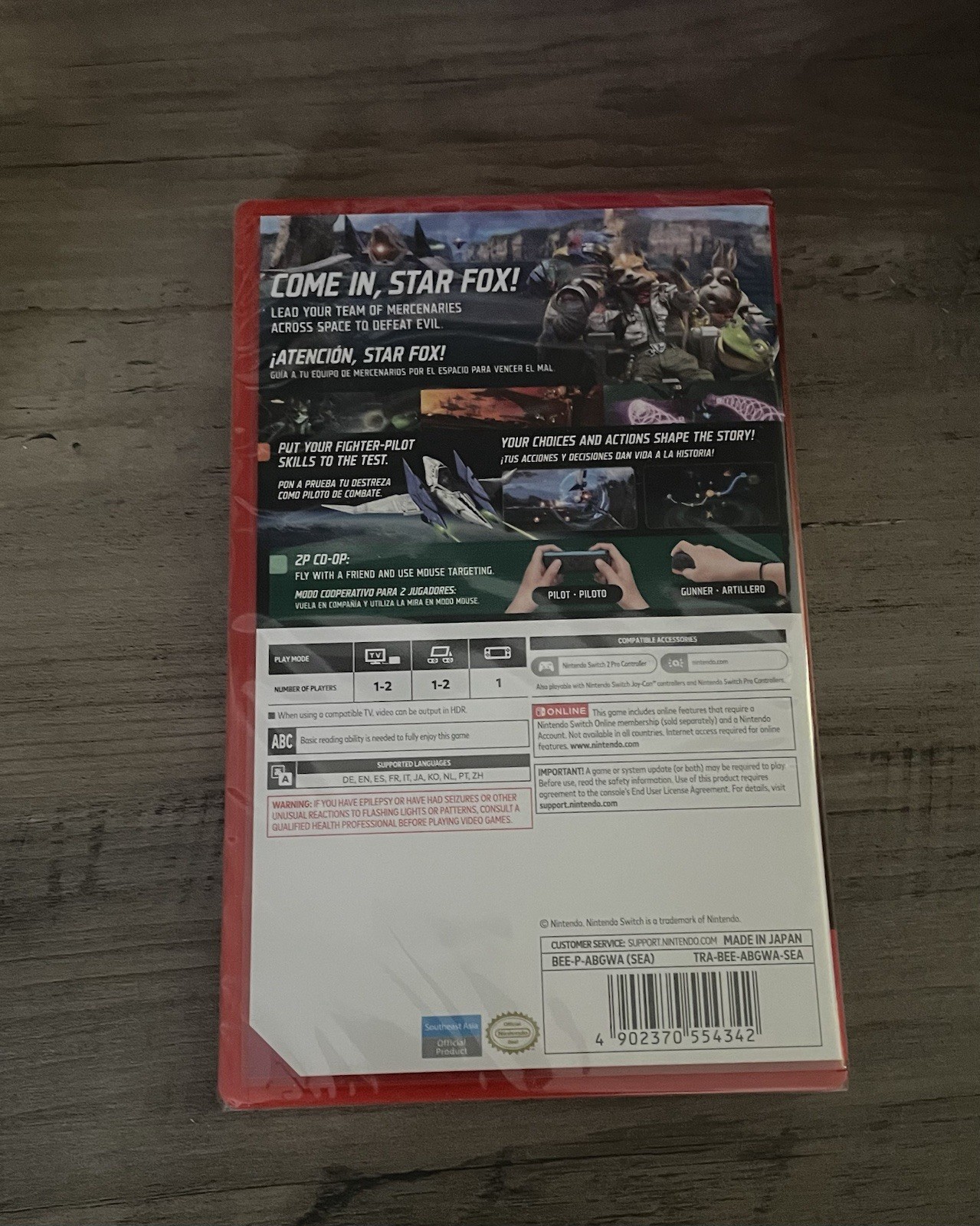 Starfox Nintendo Switch 2 Brand New Sealed Import