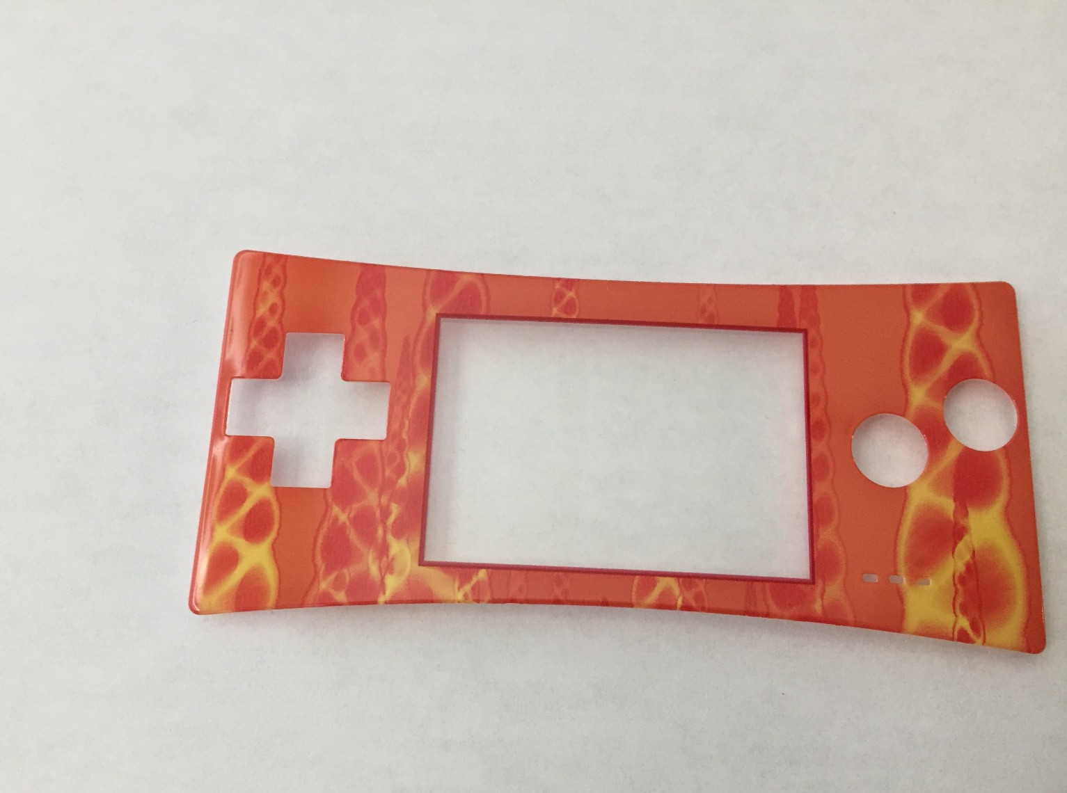 Nintendo Game Boy Micro Faceplate Flame OEM Official GameBoy Face Plate