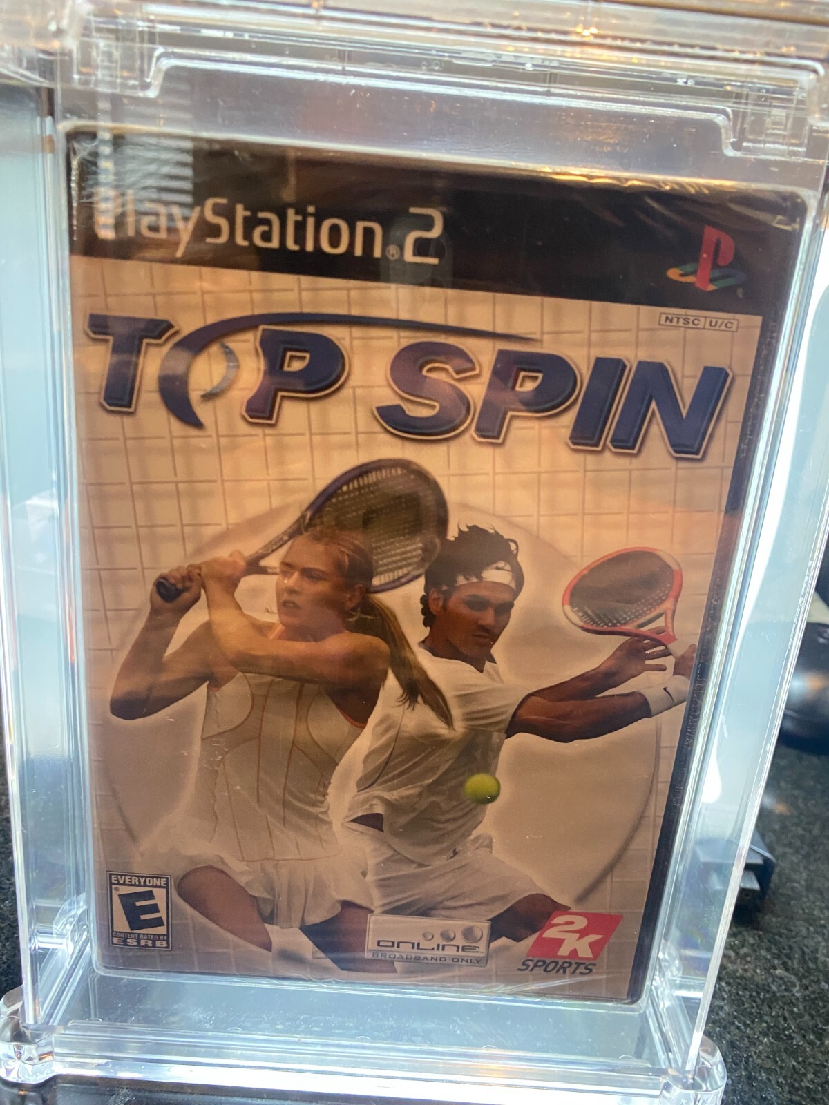 2003 Top Spin Sony Playstation 2 PS2 WATA Graded 9.6 A+ Roger Federer RC Game