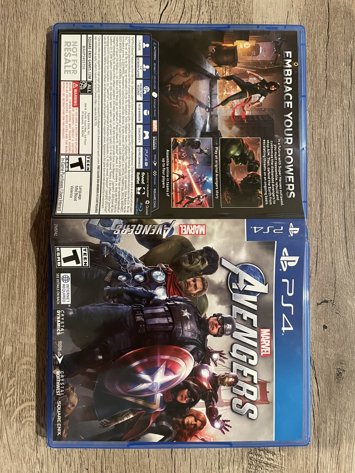 Marvel Avengers – Limited Edition Box & Patches (Sony PlayStation 4, 2020)
