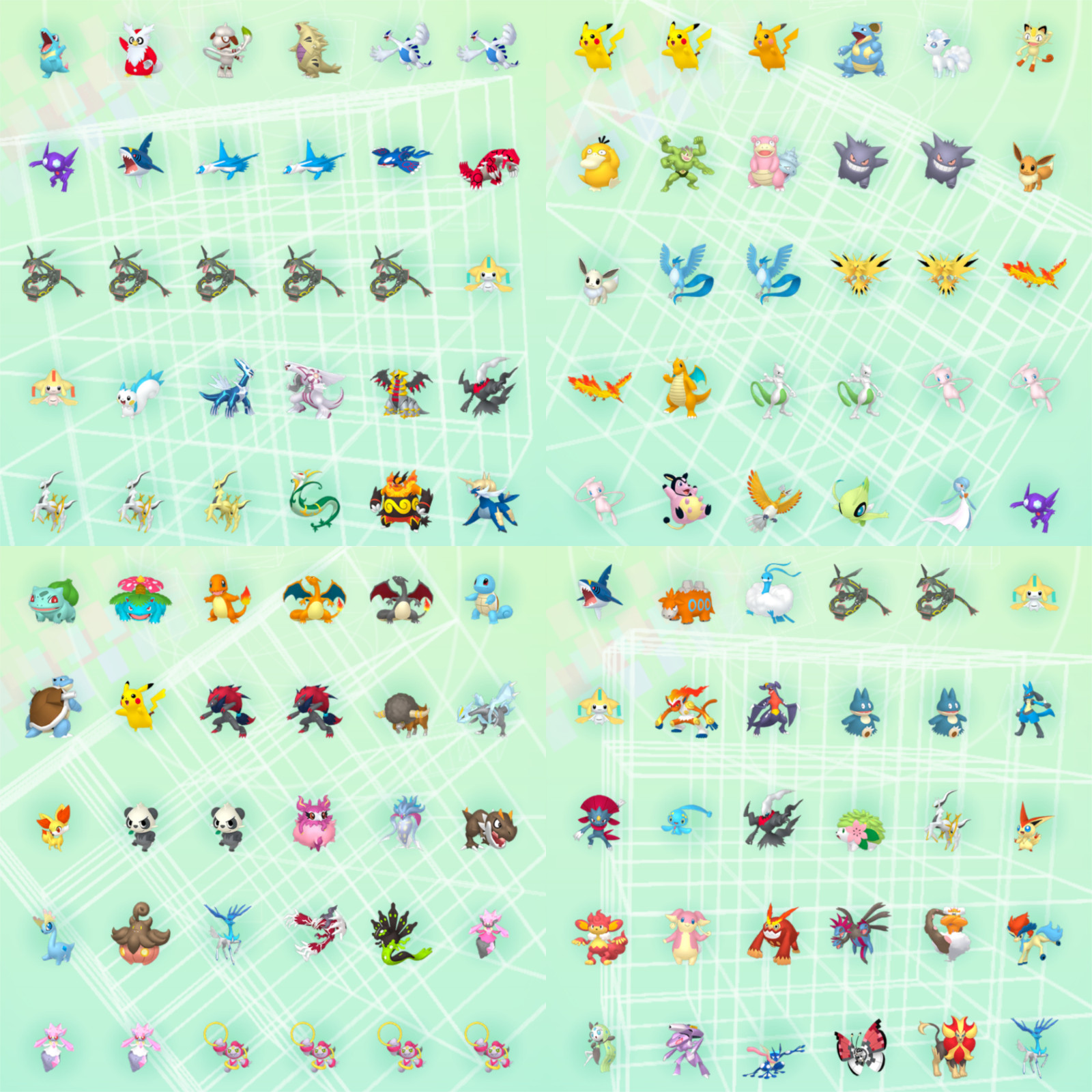 POKEMON Home Living Dex Pokedex Complete Event Gen 1-7 100% Legit 570 Pokemon