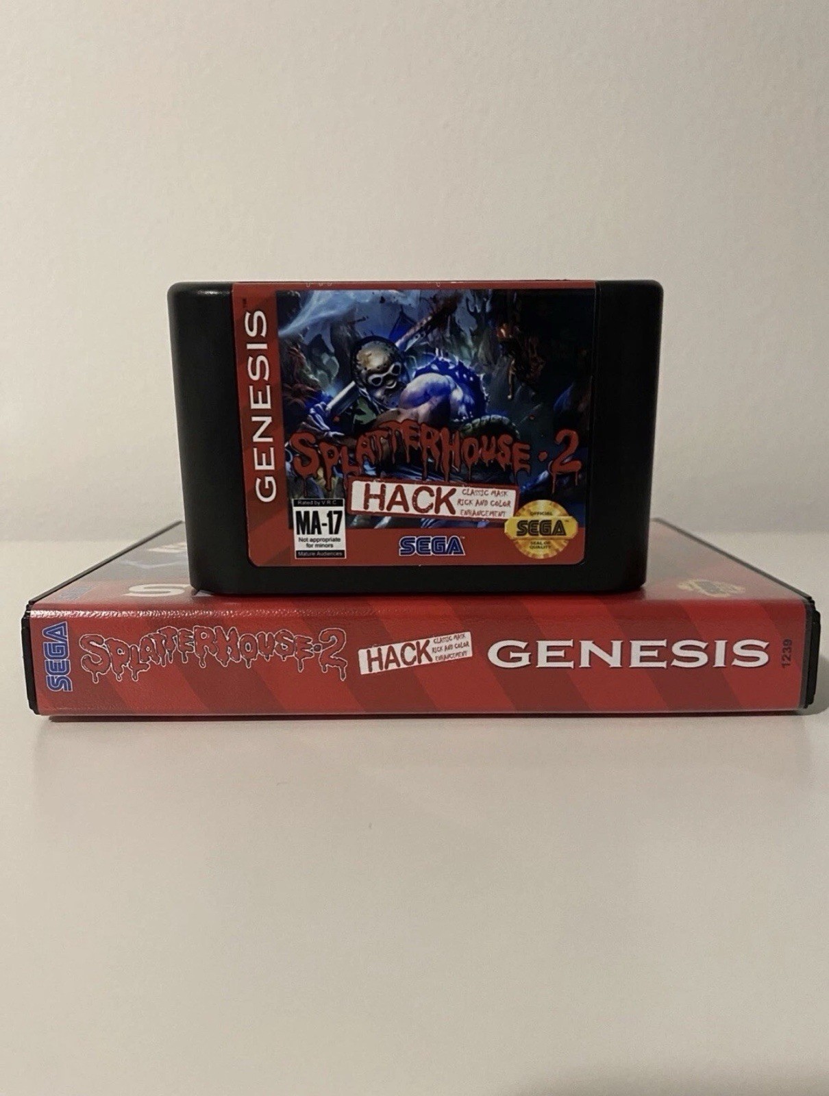 Splatterhouse 2 Classic Rick And Enhanced Colors (Sega Genesis)