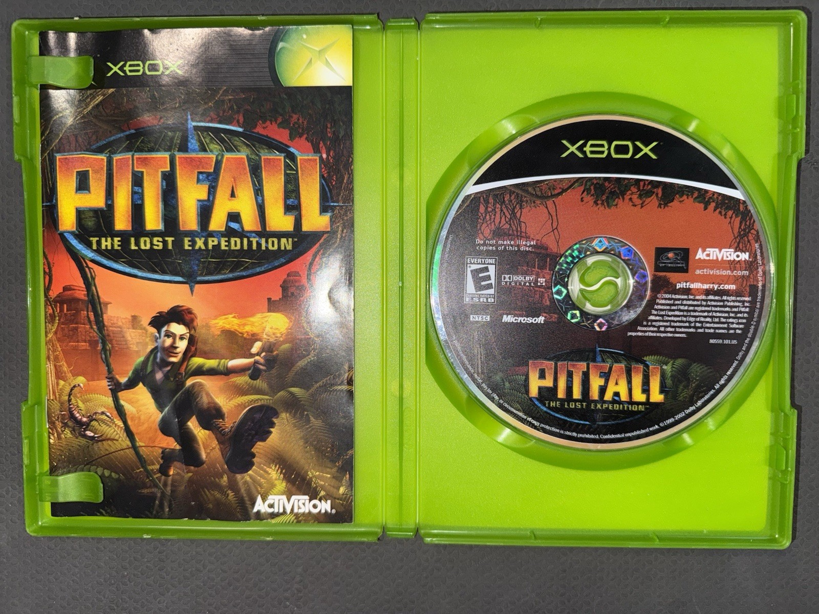 Pitfall The Lost Expedition XBOX Family-fun Action Adventure Complete