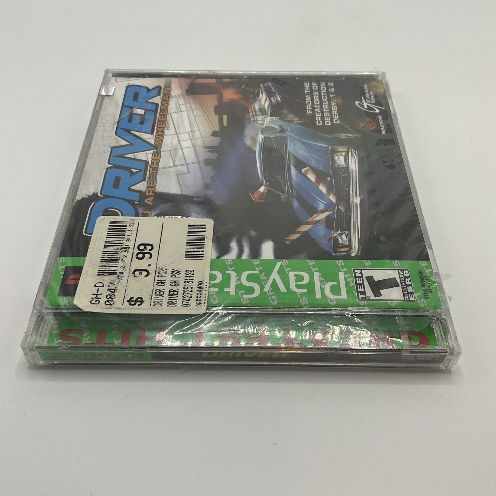 Driver (Sony PlayStation 1, 1999) Greatest Hits New Sealed Unopened