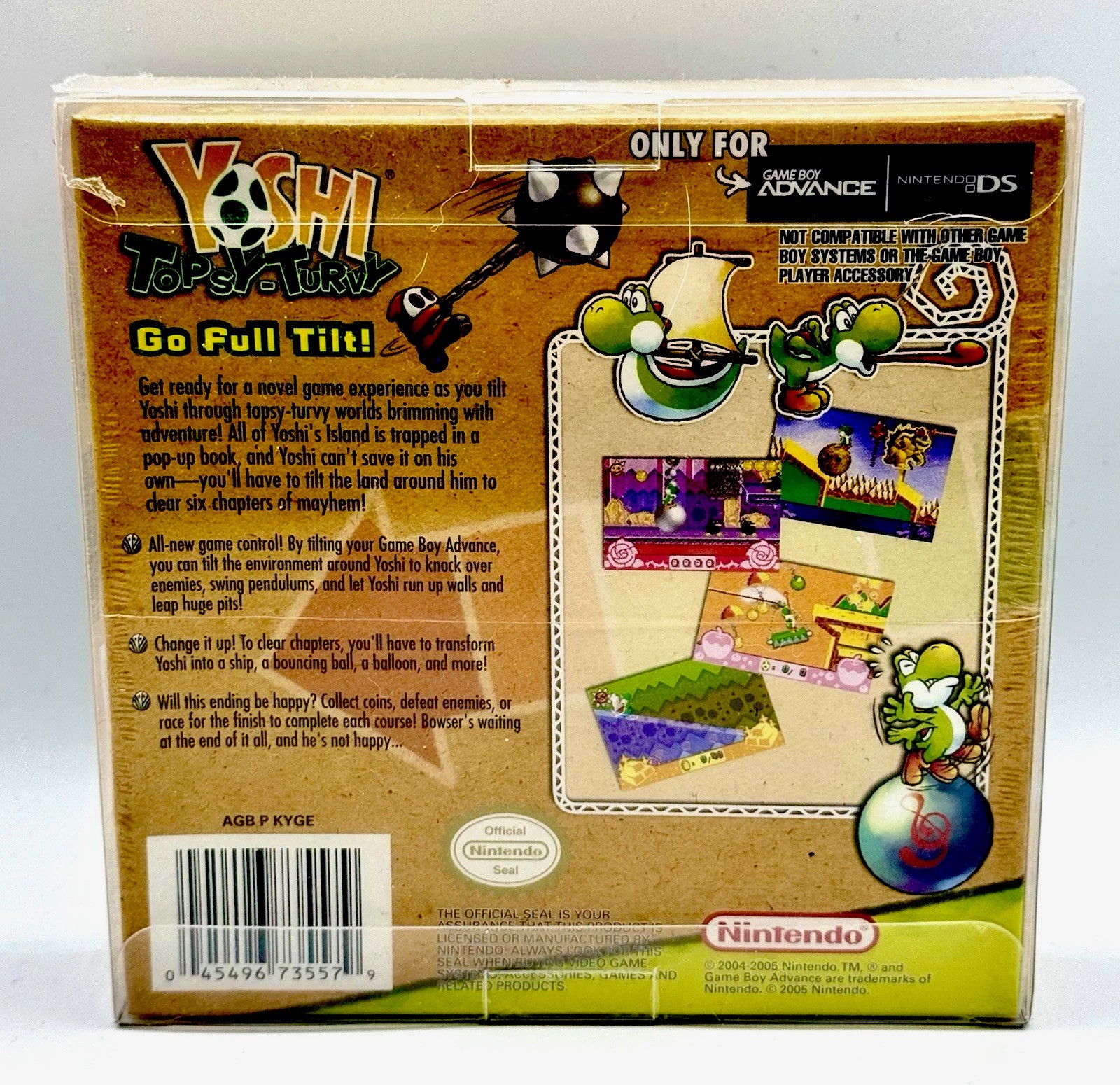 Yoshi Topsy Turvy Game Boy Advance, GBA Brand New Factory sealed