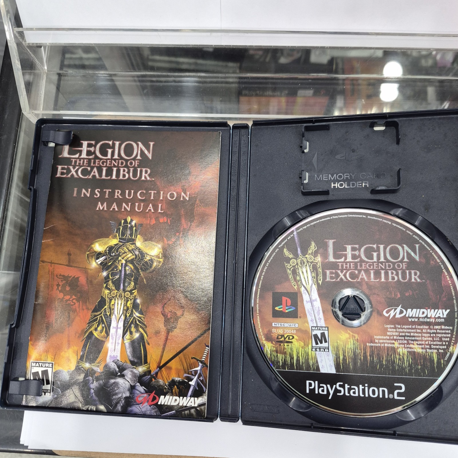 Midway Legion: The Legend of Excalibur Sony PlayStation 2 2002 M NTSC-U/C Manual