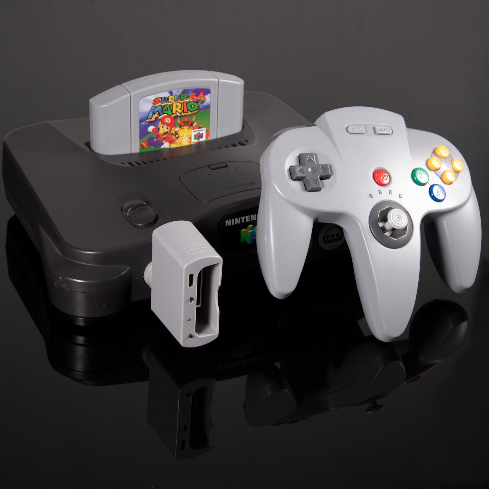 2.4 GHz Wireless N64 Controller Rechargeable For N64 Console, Built-in Rumble