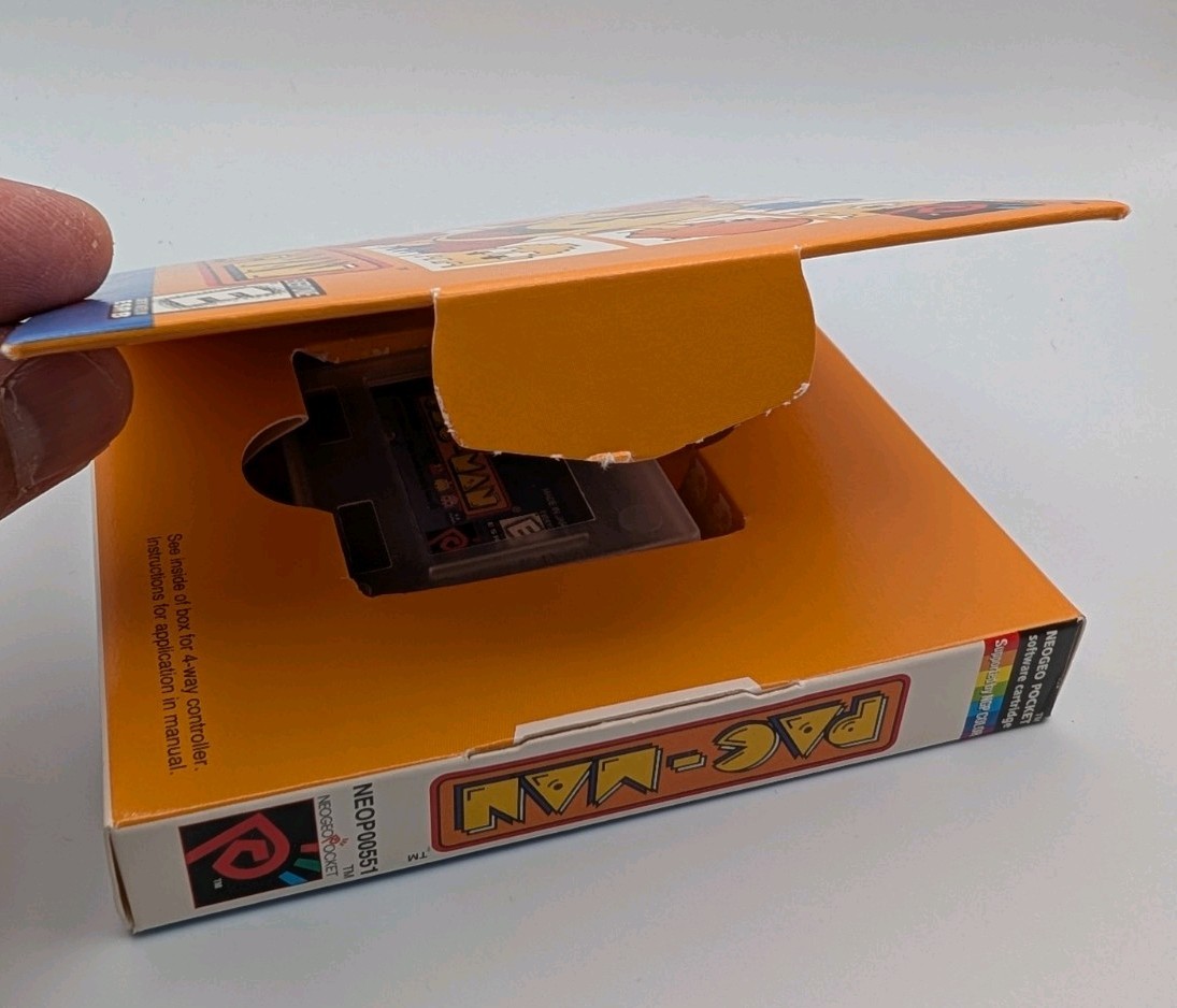 PAC-MAN [Neo Geo Pocket Color NGPC] US CIB w/Sealed 3-Ring Set, NEAR MINT TESTED