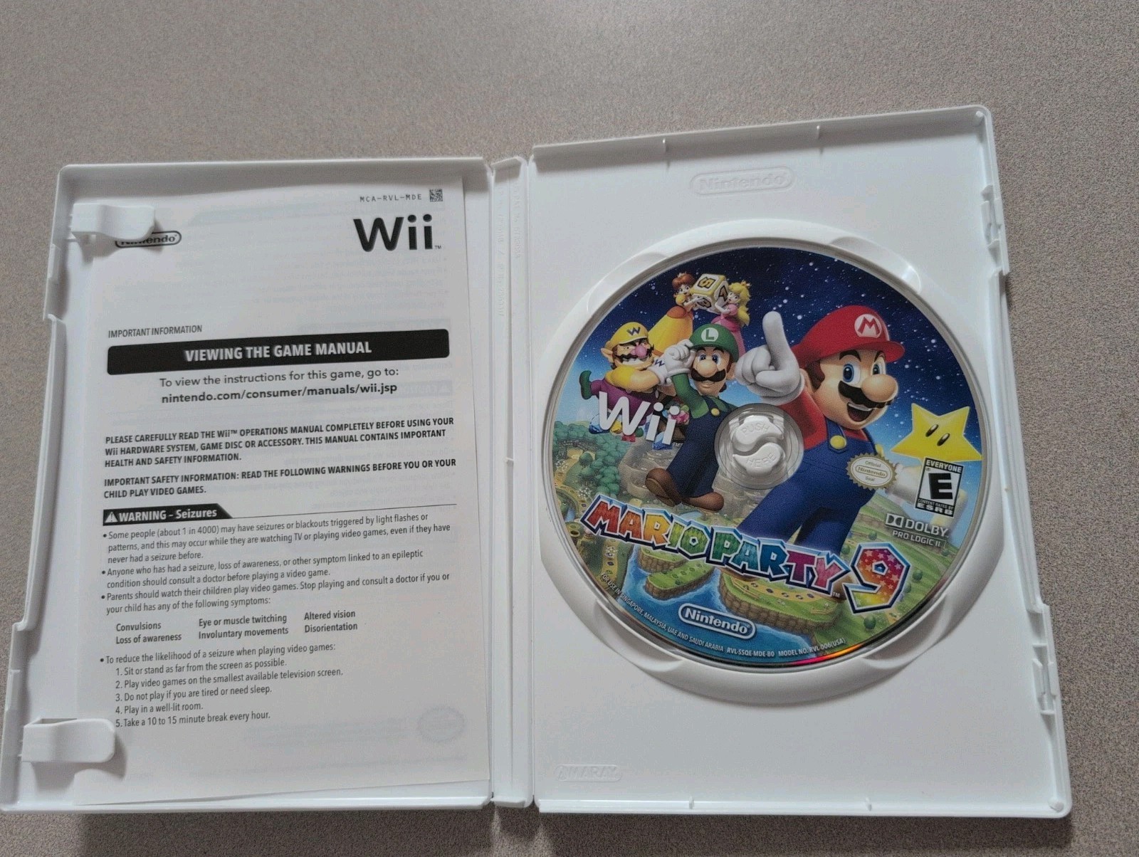 Nintendo Wii Mario Party 9 In Box Tested