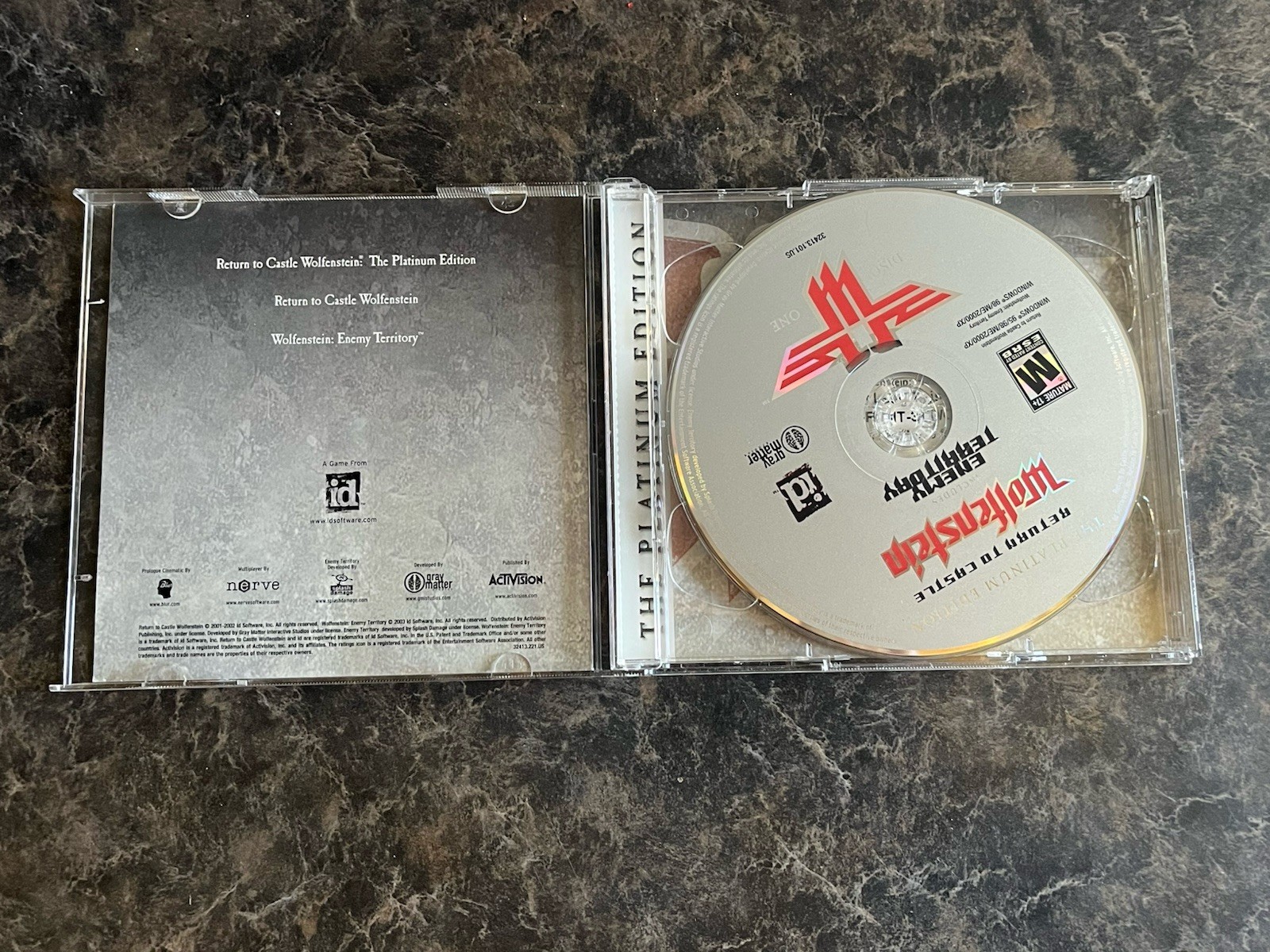Untested Return To Castle Wolfenstein Platinum Edition W/ Enemy Territory Win PC