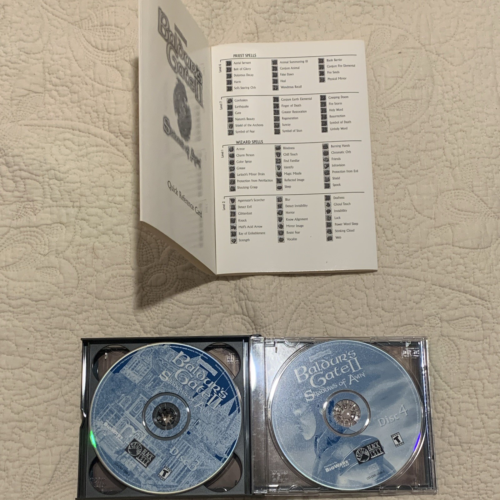 Interplay Baldur’s Gate II: Shadows of Amn (PC) Big Box + Manuals Map Discs