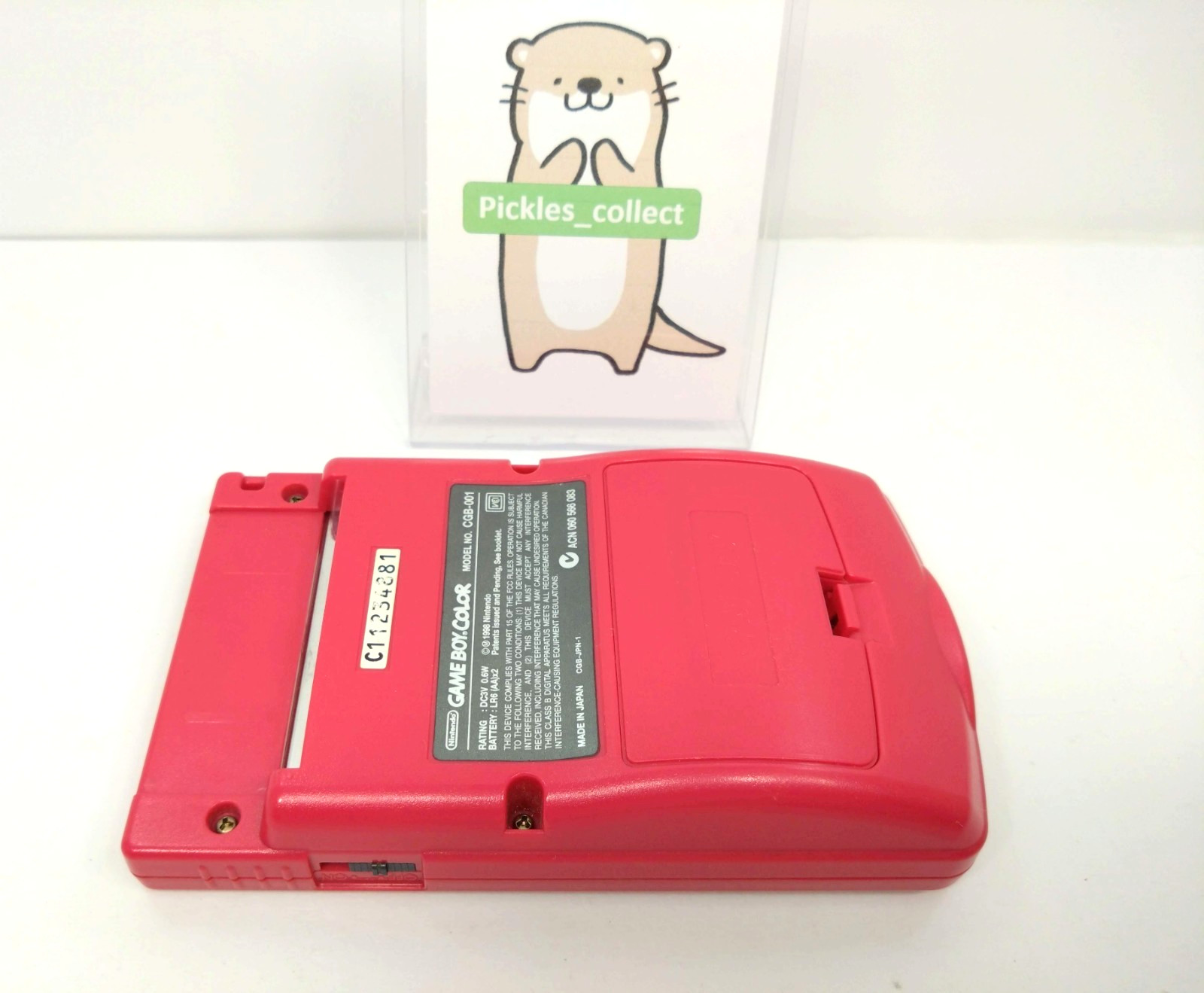 Nintendo CGB-001 Game Boy Color Red Console only Tested GB GBC 0506F