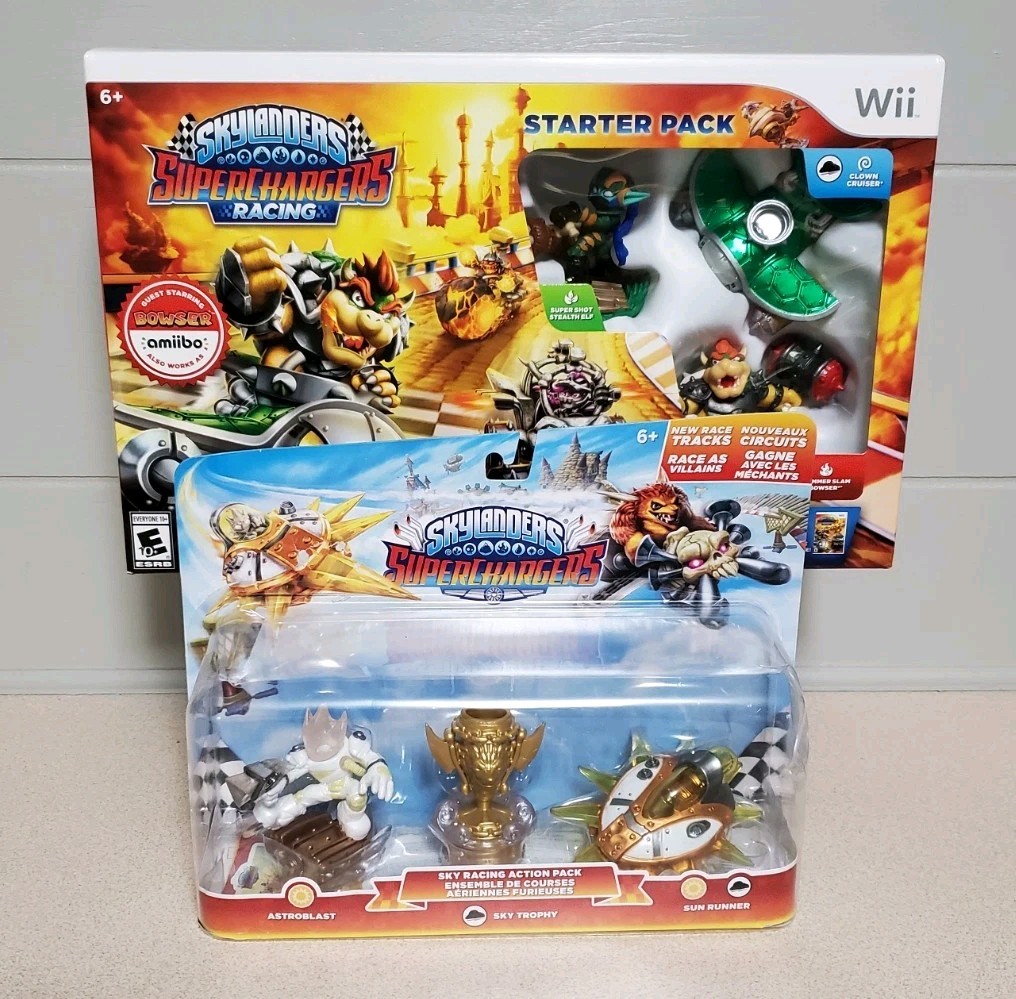 **NEW** Skylanders SuperChargers Racing Starter Pack Nintendo Wii Bowser Amiibo