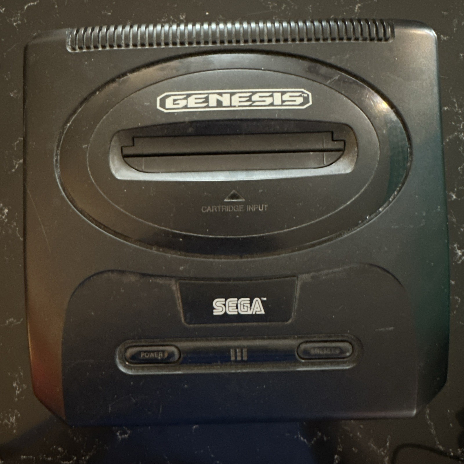 SEGA Genesis Model 2 MK-1631 With Cords And Two Controllers Tested Works Turbo