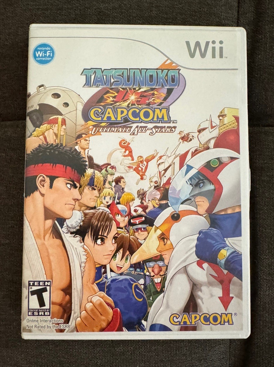 Nintendo Wii Tatsunoko vs Capcom Ultimate All Stars CIB Complete Original Works