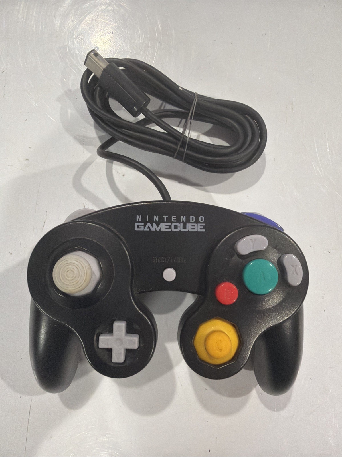 Nintendo GameCube OEM Black Controller Authentic DOL-003 Tested