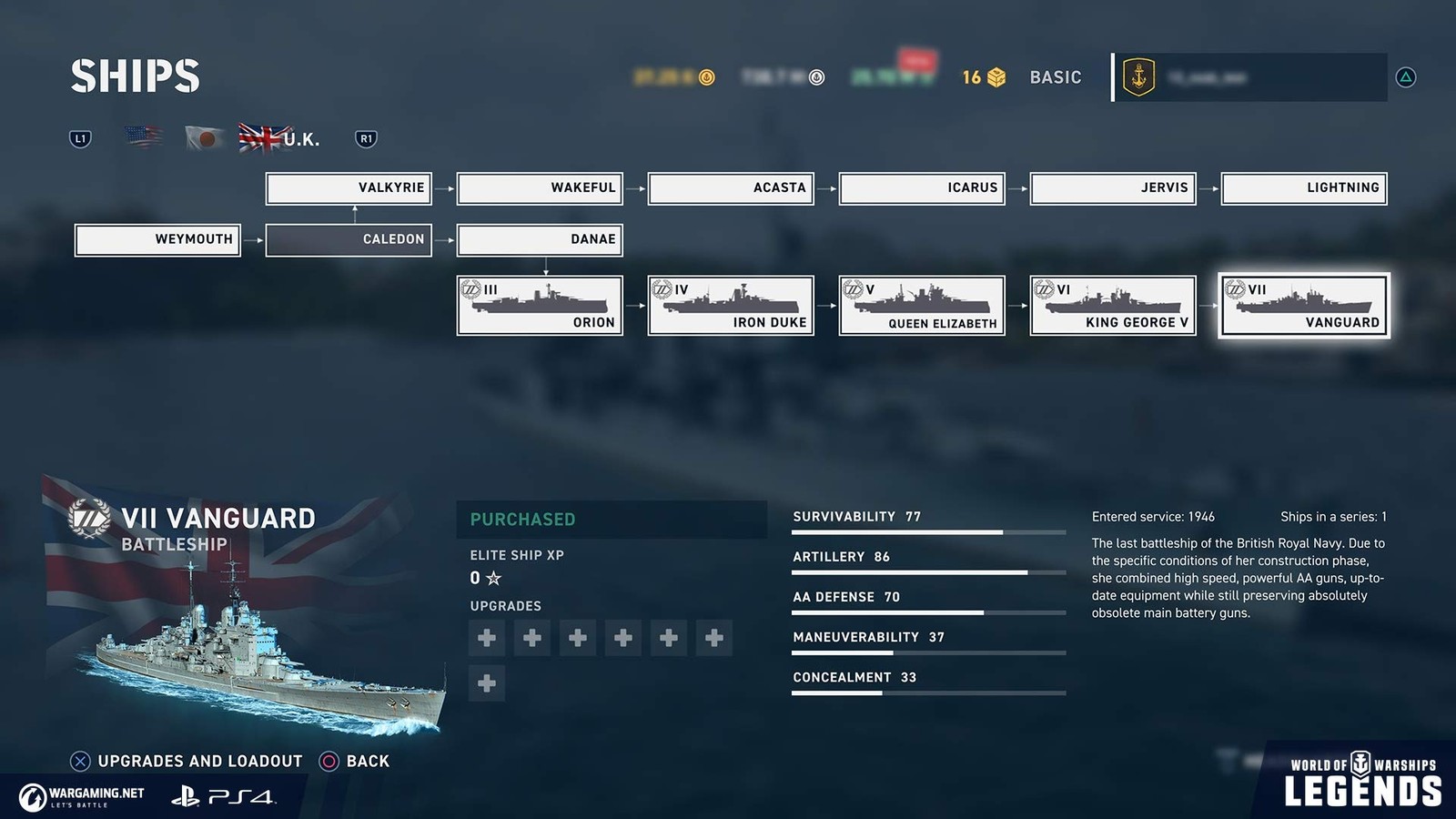World Of Warships: Legends Firepower Deluxe Edition – PlayStation 4