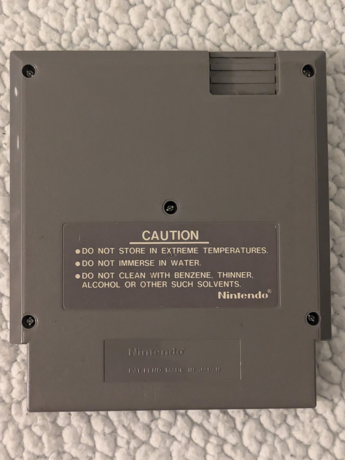 VTG NINTENDO NES KUNG FU GAME CARTRIDGE 5 SCREW 1984 Tested
