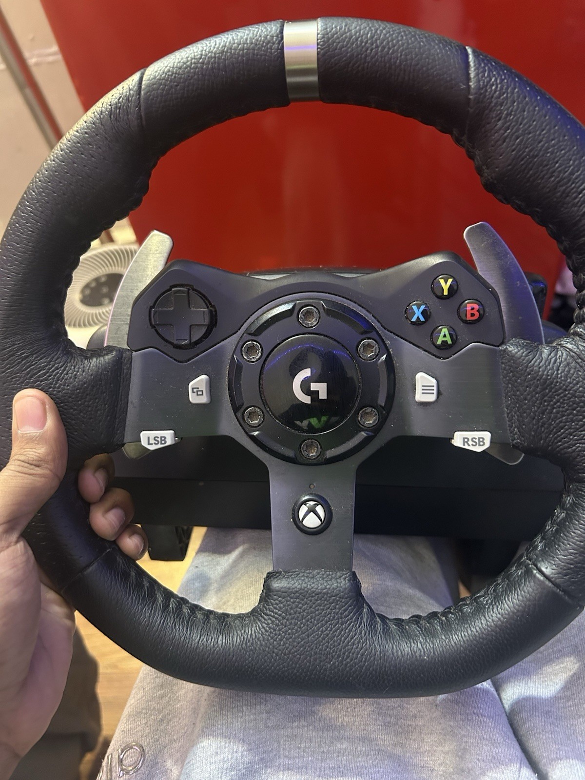 Logitech G923 Racing Wheel and Pedals Black, Compatible with PlayStation, PC