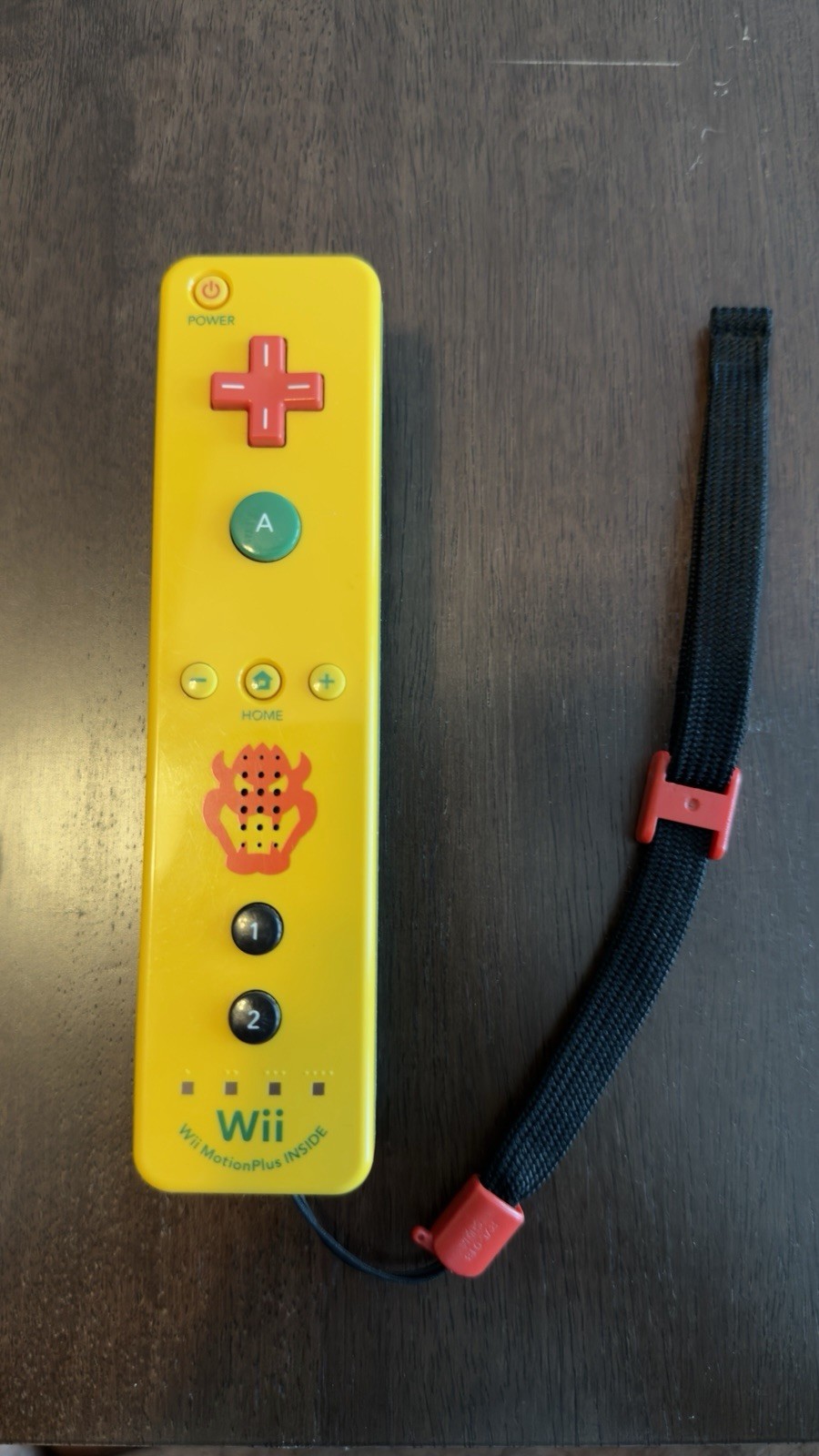 Nintendo Wii Official Remote controller Bowser Motion Plus Wii U, Tested Works