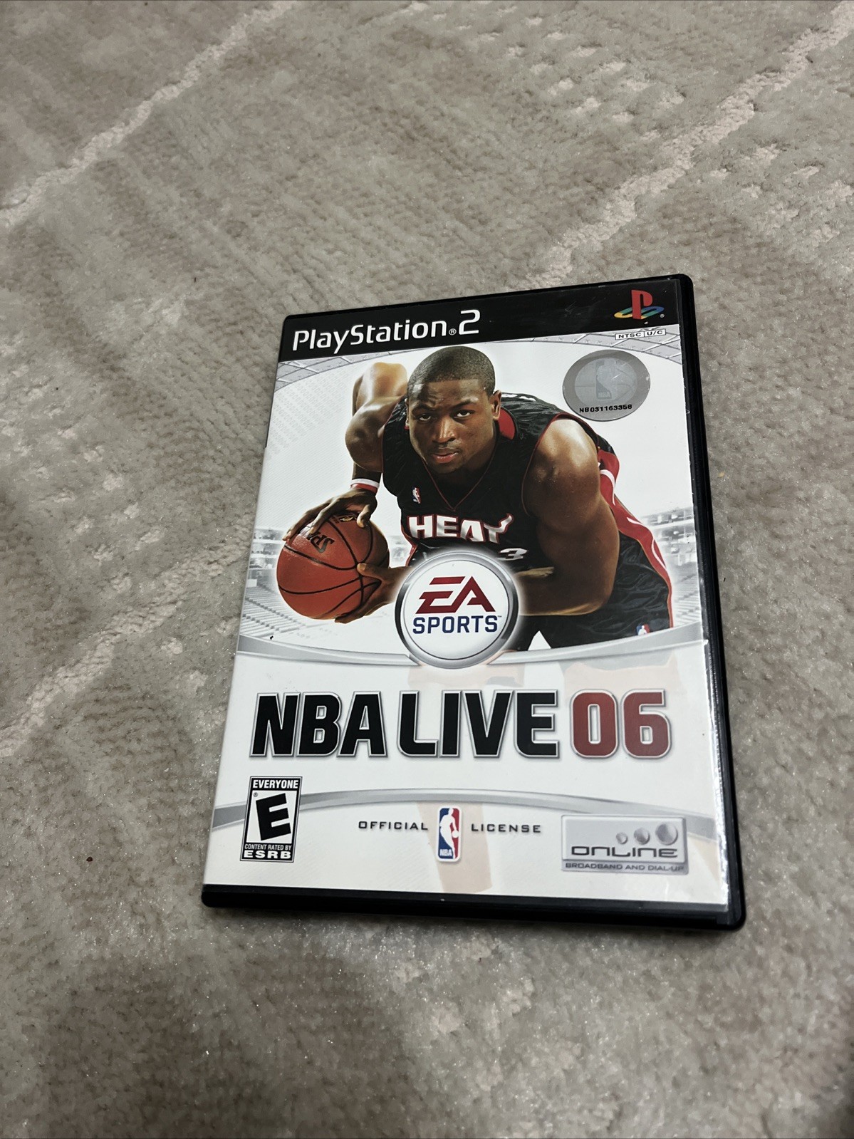 NBA Live 06 PS2 Complete CIB EA Sports Dwyane Wade Basketball Game