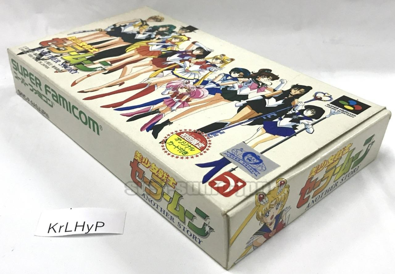 SAILOR MOON ANOTHER STORY w/ CARD BOXED NINTENDO SUPER FAMICOM SNES SFC JAPAN