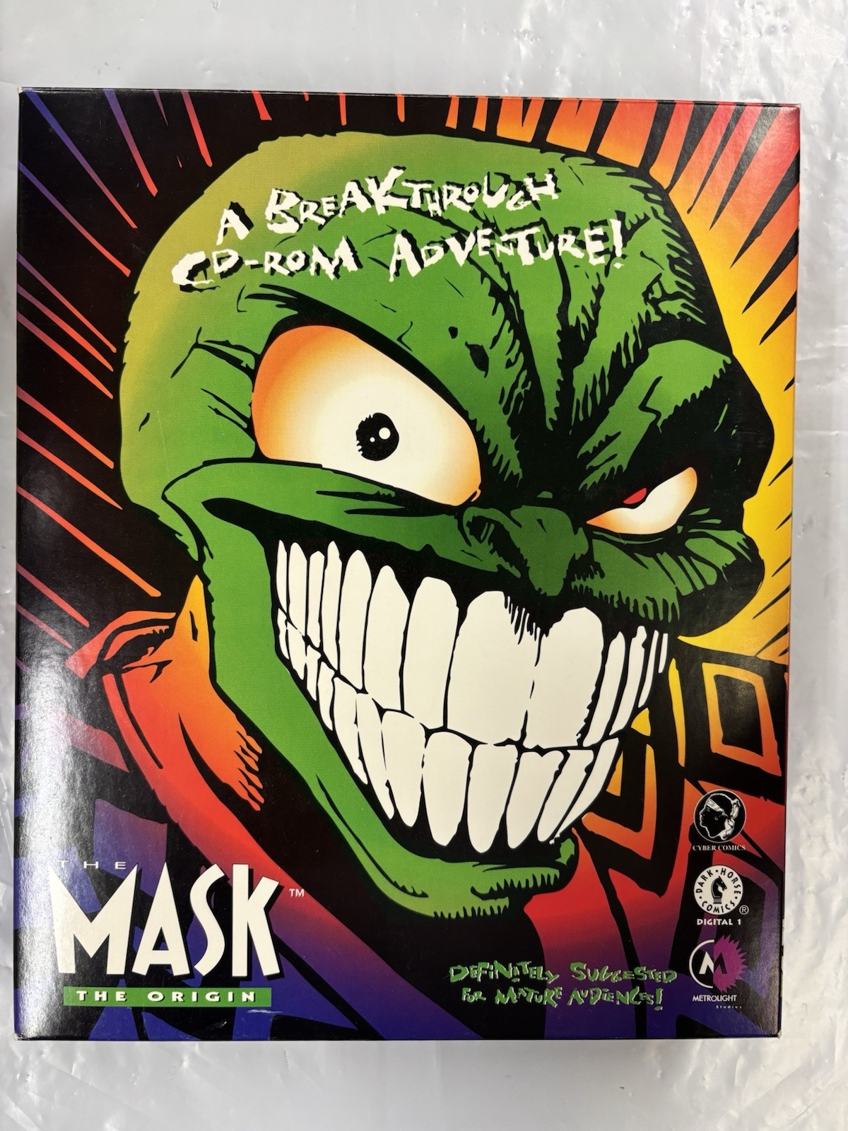 Mask (Windows/Mac, 1994) Dark Horse Comics Video Game CPU The Origin Rare HTF
