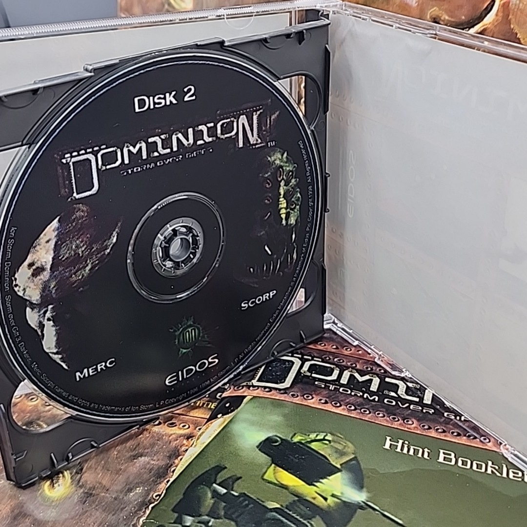 Dominion Storm Over Gift 3 DOS PC Game 1998 Eidos Ion Storm RARE Vintage