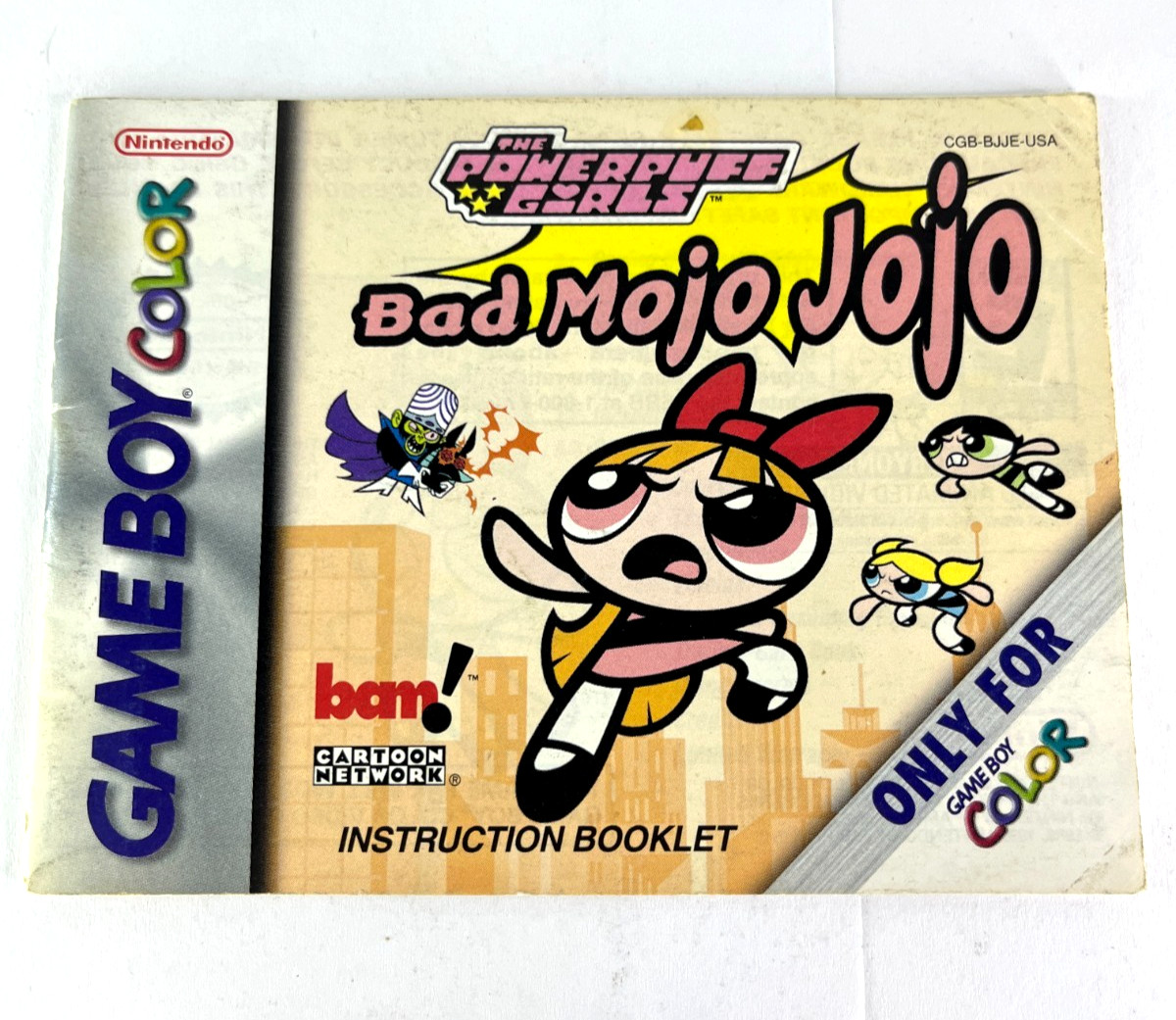 The Powerpuff Girls – Bad Mojo Jojo – Gameboy Color – MANUAL ONLY
