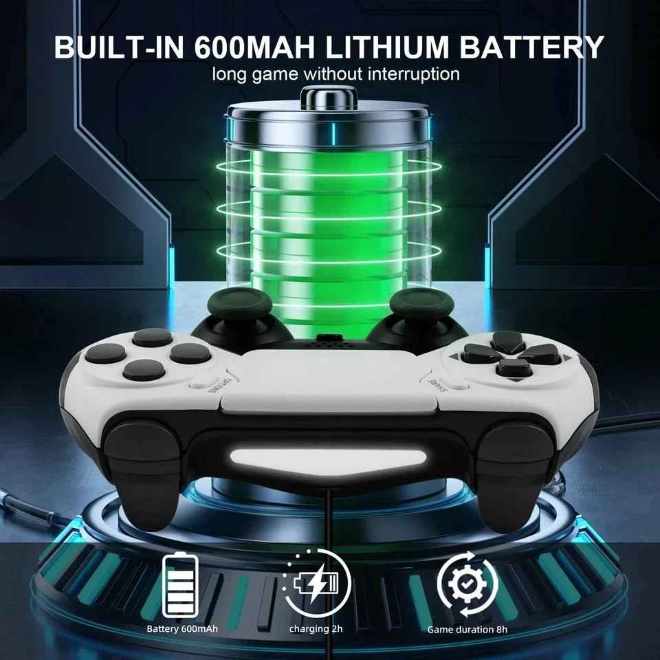 NEW Wireless Controller for PS4 PS3 PC Bluetooth Gamepad with 6-Axis Gyro Motion