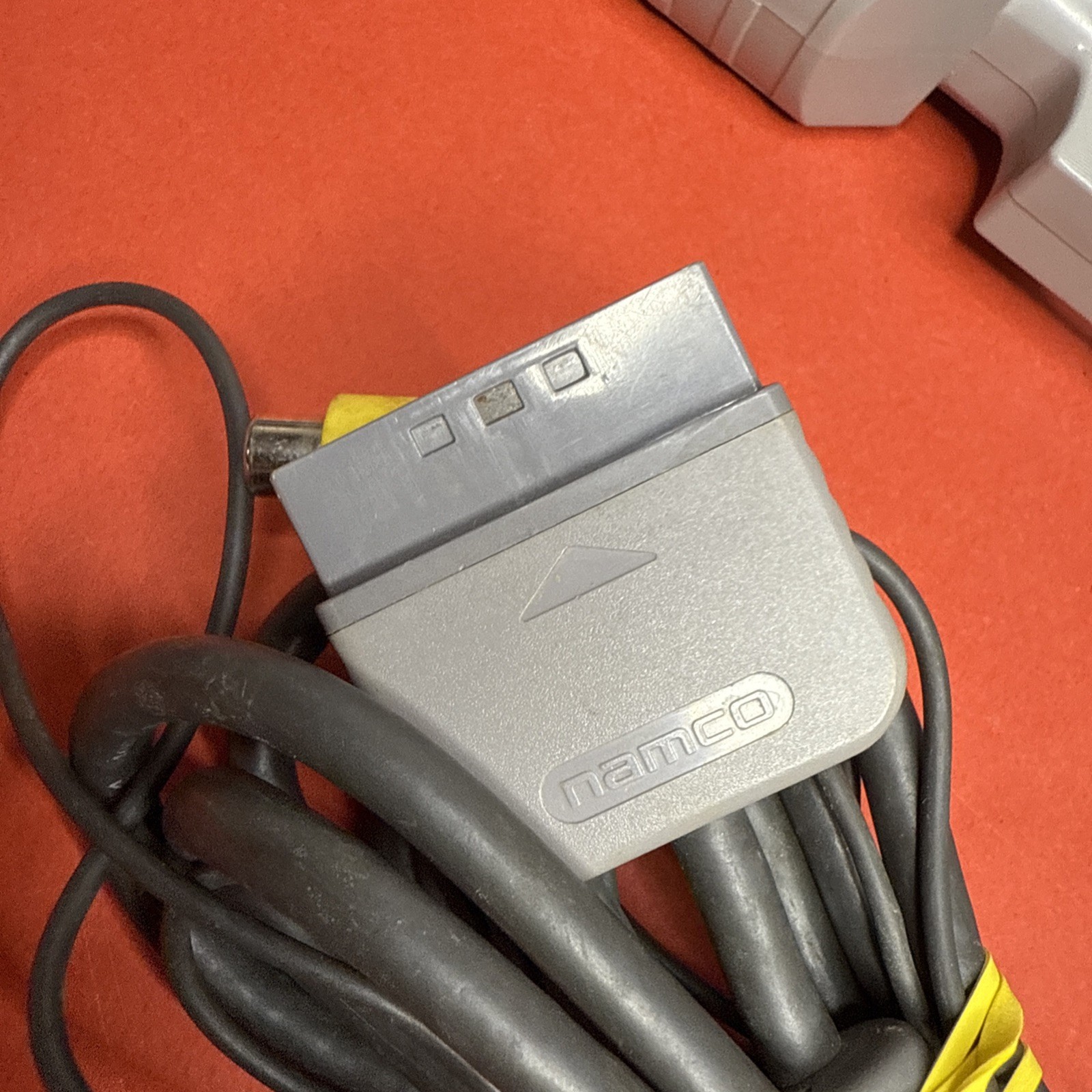 Namco GunCon Light Gun NPC-103 PlayStation PS1 1996 Gray w/ Y-Cable Adapter (B)