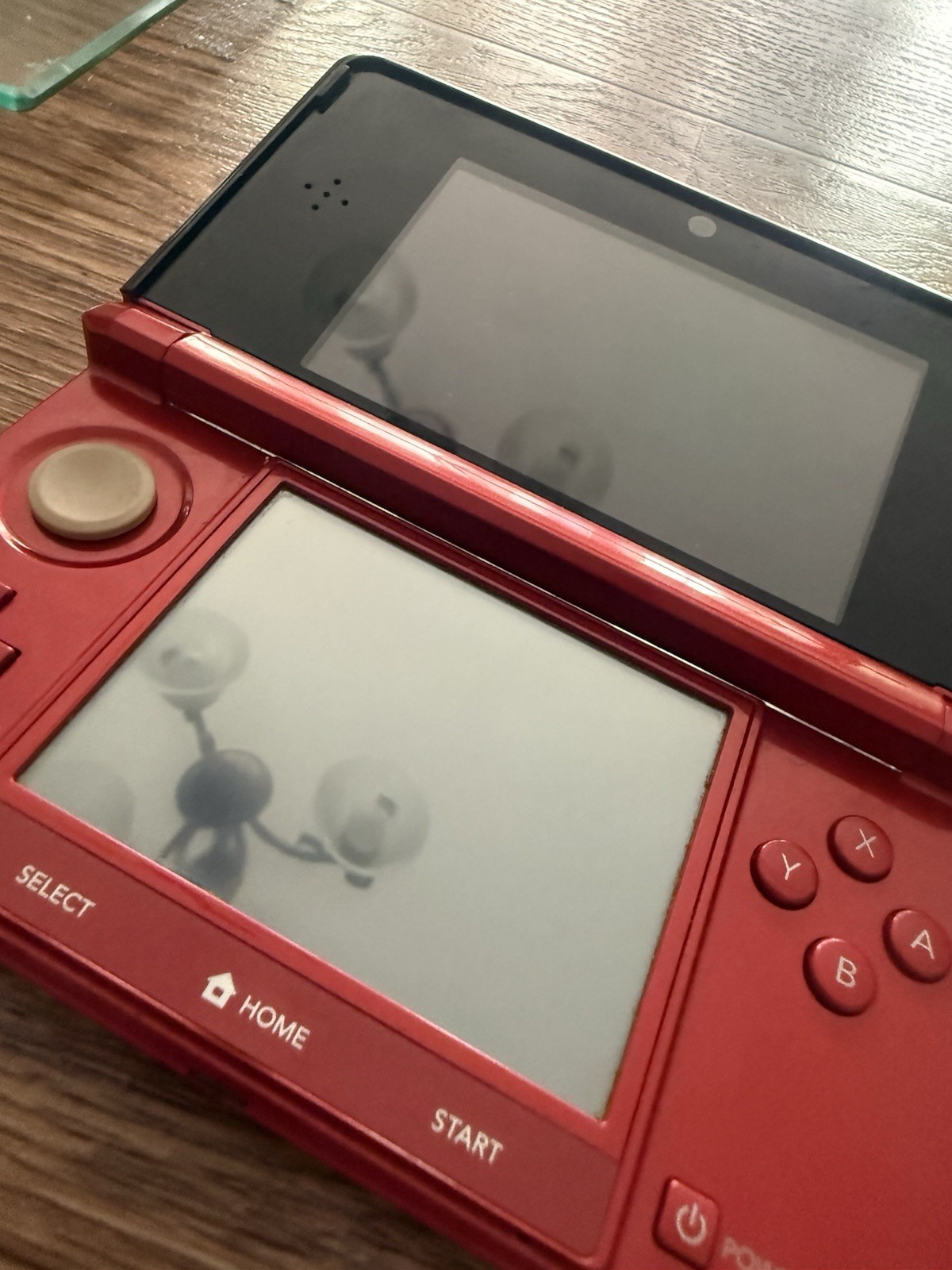 Nintendo 3DS Handheld System – Flame Red Mario Party Included /READ DESCP/