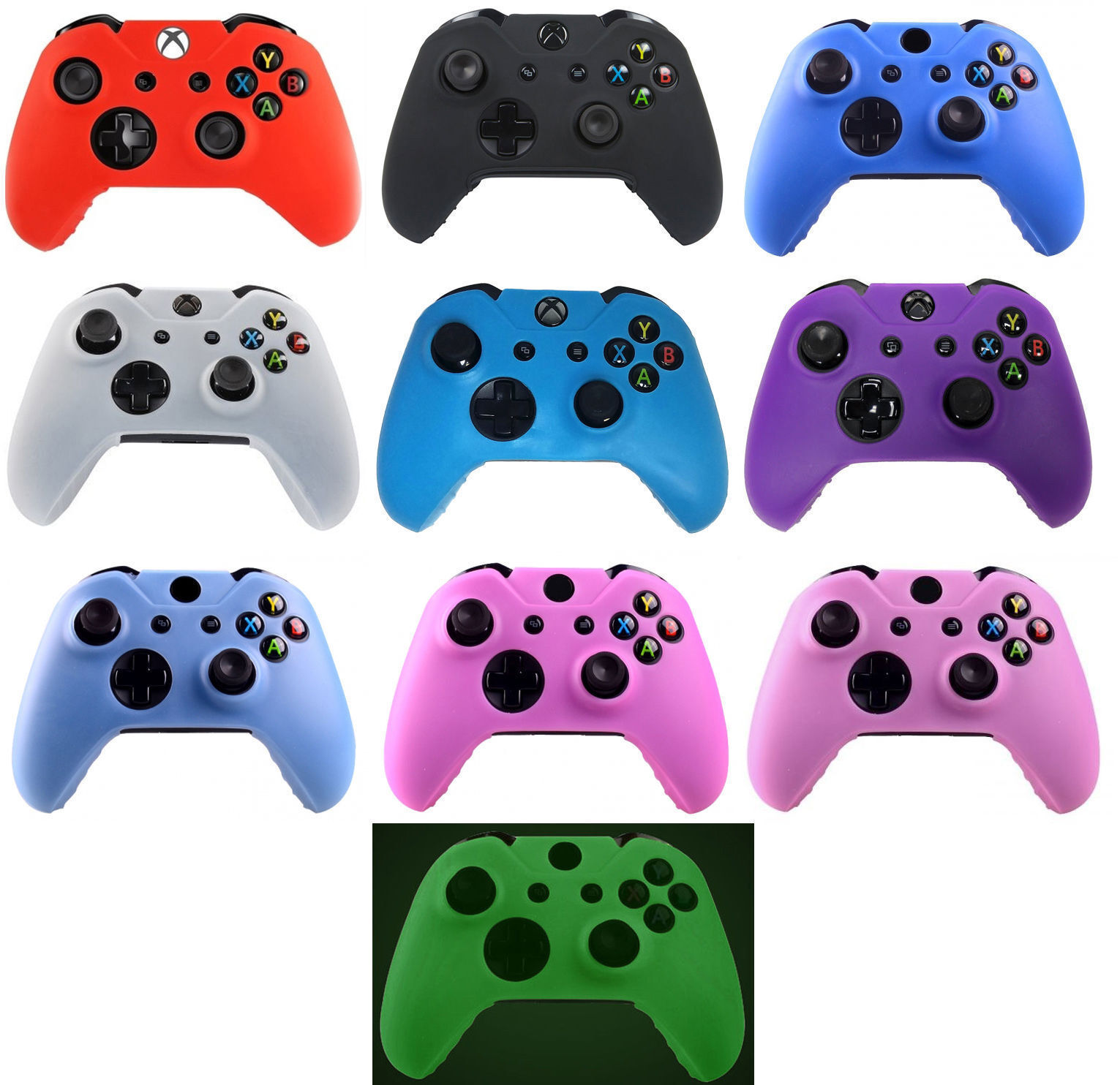 Silicone Case Skin Grip Gel Rubber Cover Protector For Xbox One Elite Controller