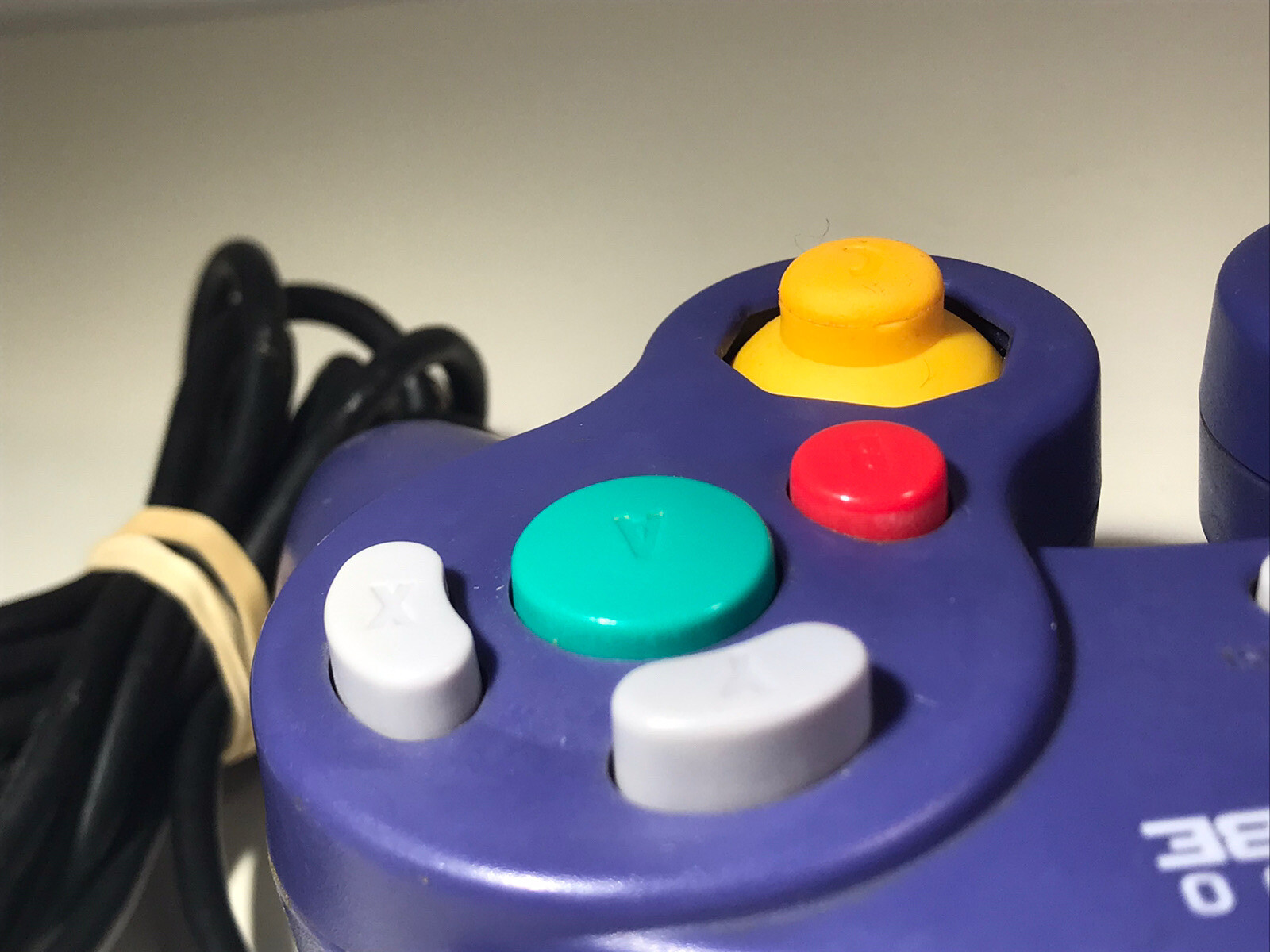 Official Nintendo GameCube Purple Indigo Controller DOL-003 OEM tested working