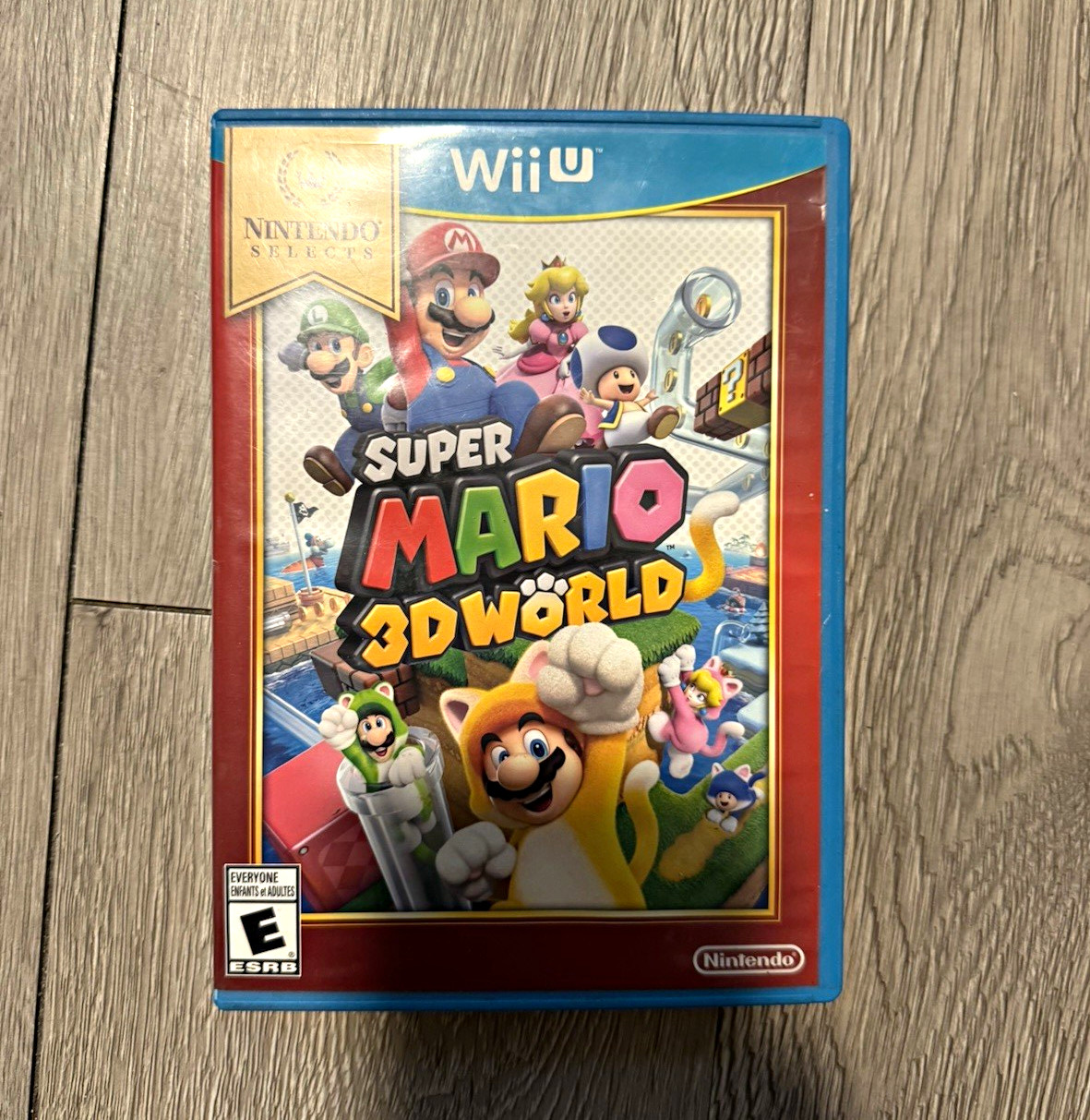 Nintendo Super Mario 3D World Nintendo Wii U Platformer E w/ Case & Disc