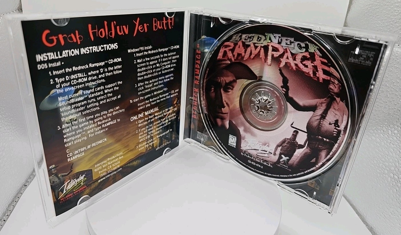 Redneck Rampage (PC, CD-ROM, 1997) Interplay Productions Xatrix Entertainment