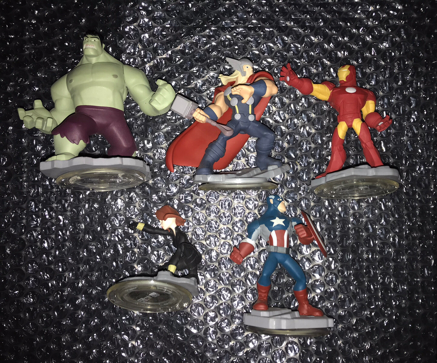 Disney Infinity Avengers Playset Iron man Hulk Thor Black Widow Captain America