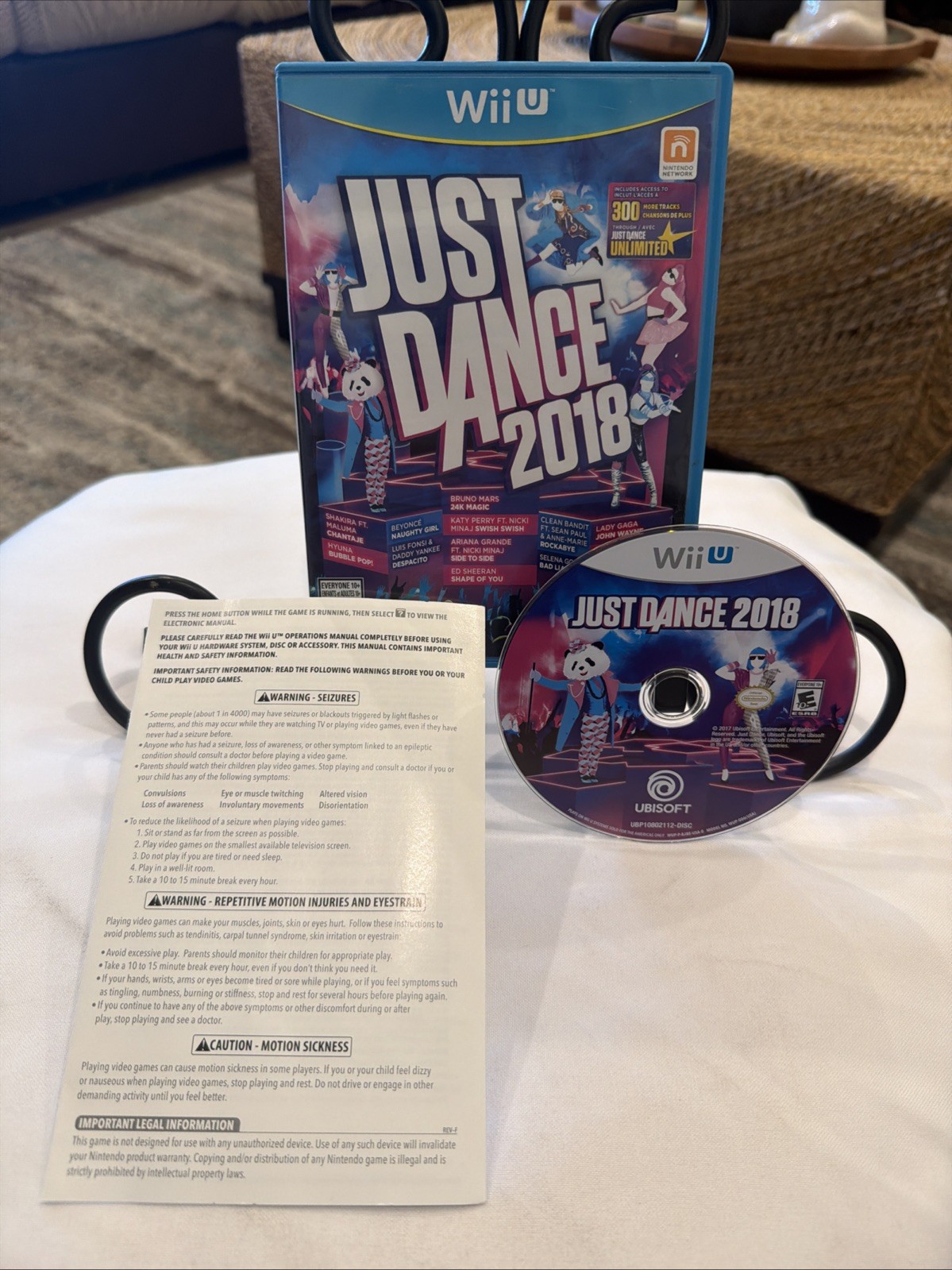 Just Dance 2018 (Nintendo Wii U) CIB! W/ Inserts! Works Great! Fun Game!