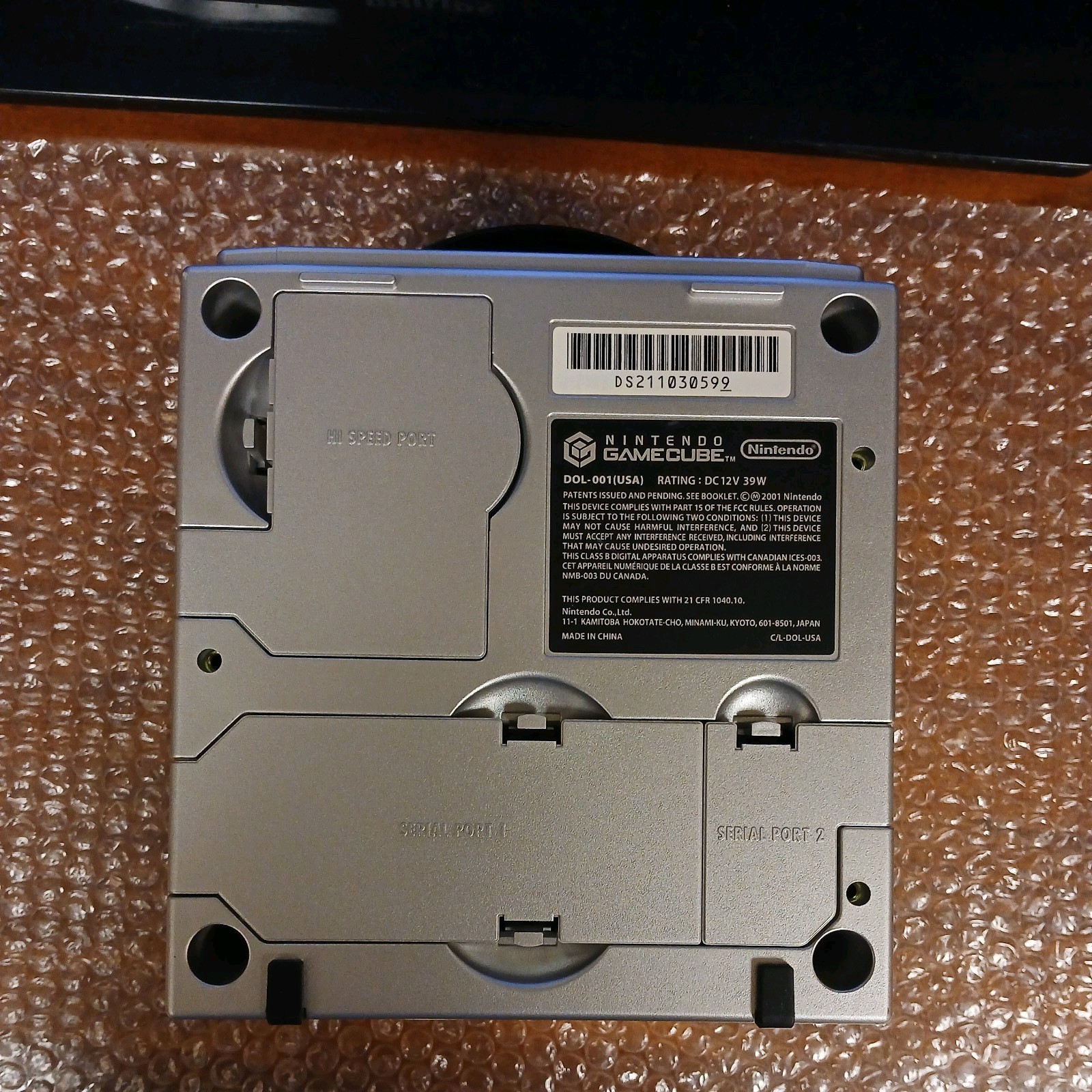 Nintendo GameCube System DOL-001 Silver Tested, Wavebird, OEM Cords. Tested