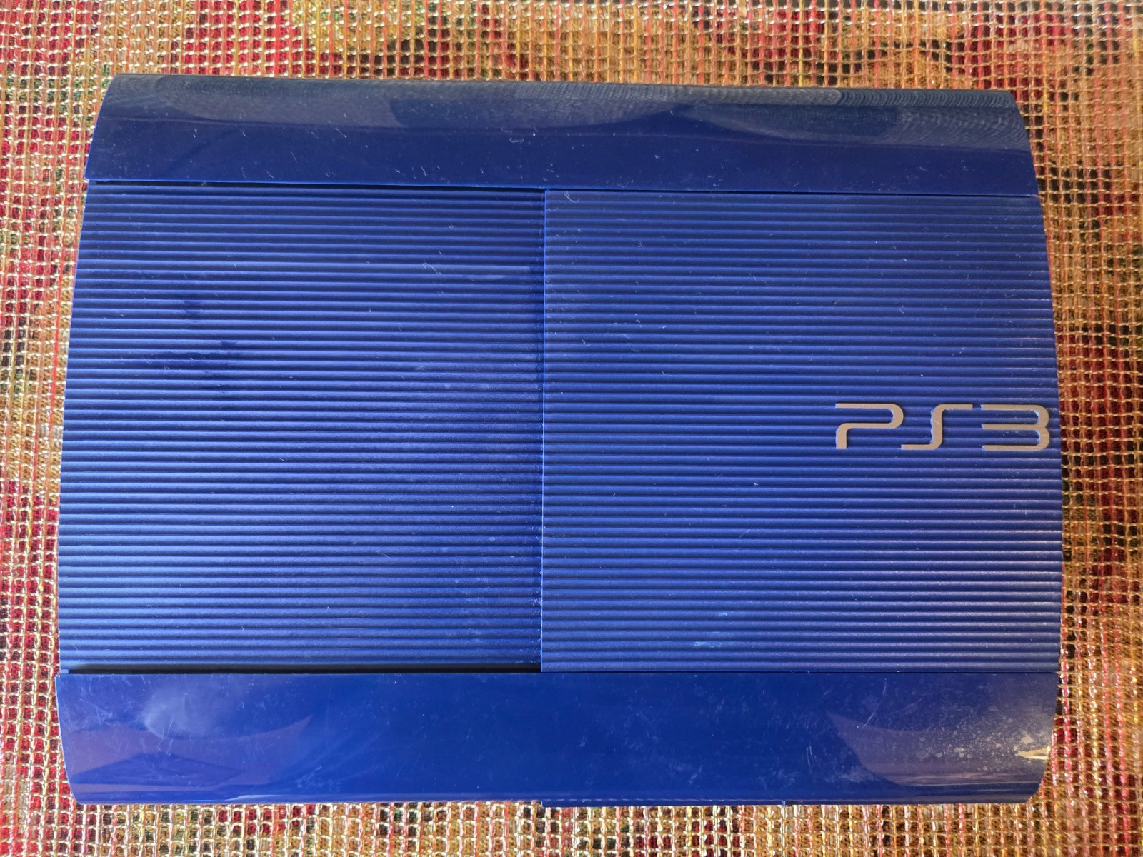Sony PlayStation PS3 Super Slim 250GB Blue Console CECH-4201B W OEM Controller