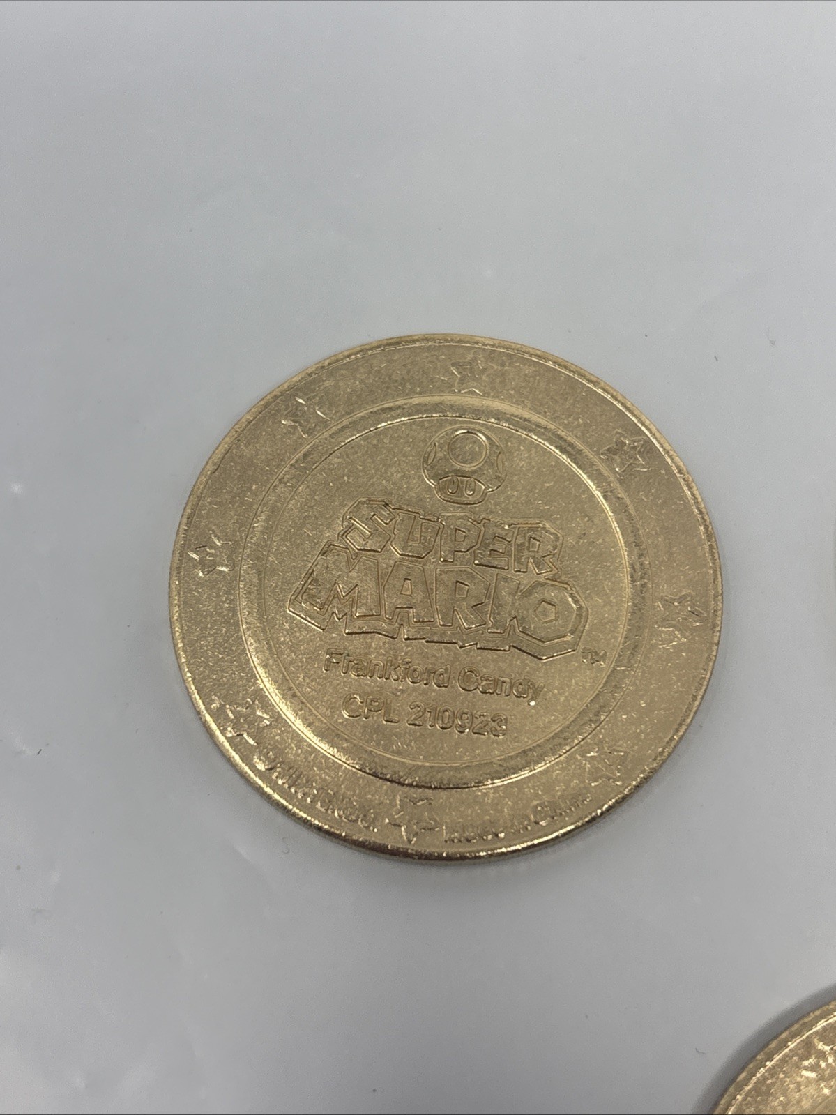 Lot Of 6 Super Mario Frankford Candy Wonderball Coins