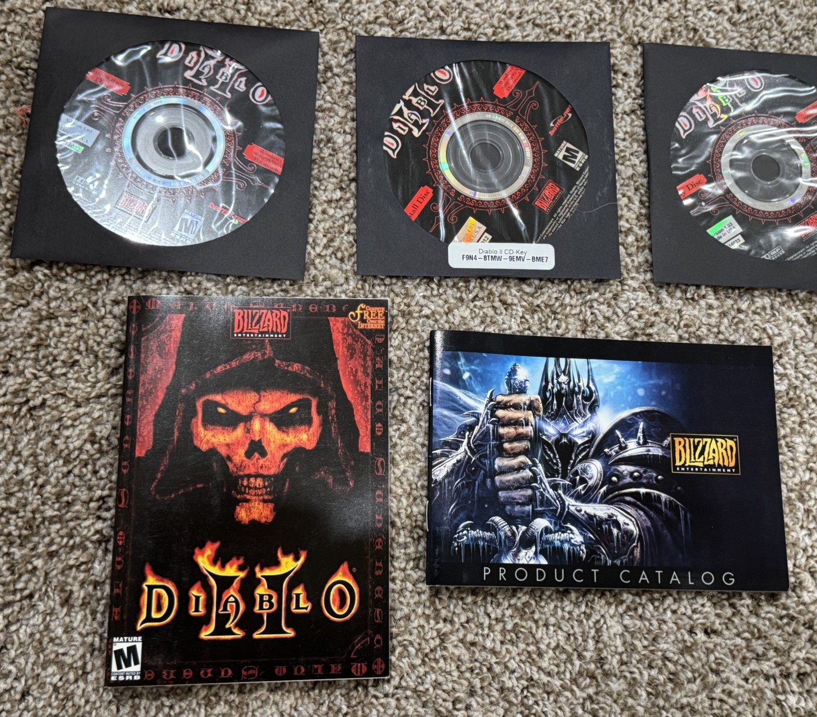 Diablo II PC – Complete in Box CIB – All 3 Discs + Manual VG