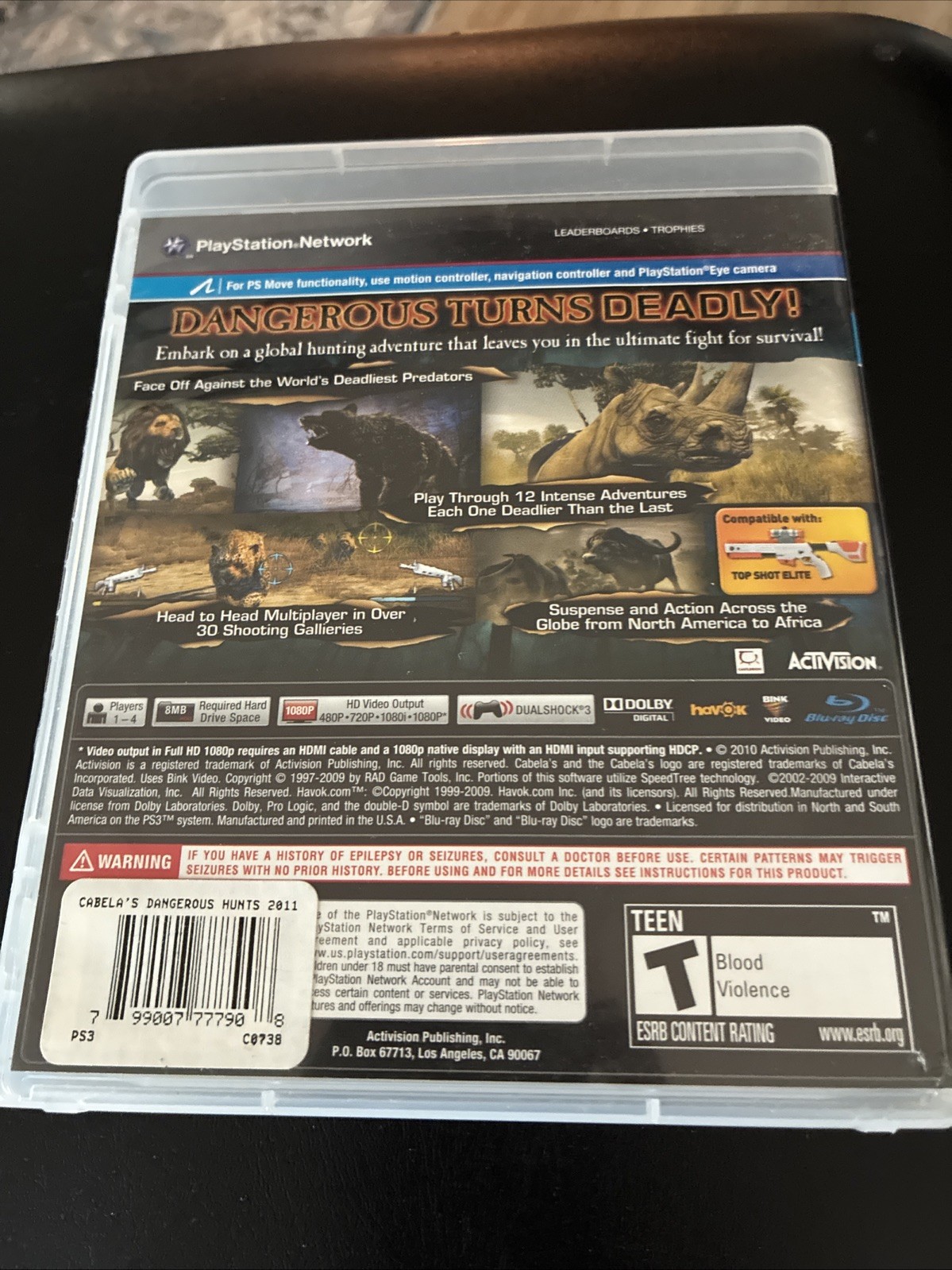 Cabela’s Dangerous Hunts 2011 Sony Playstation 3