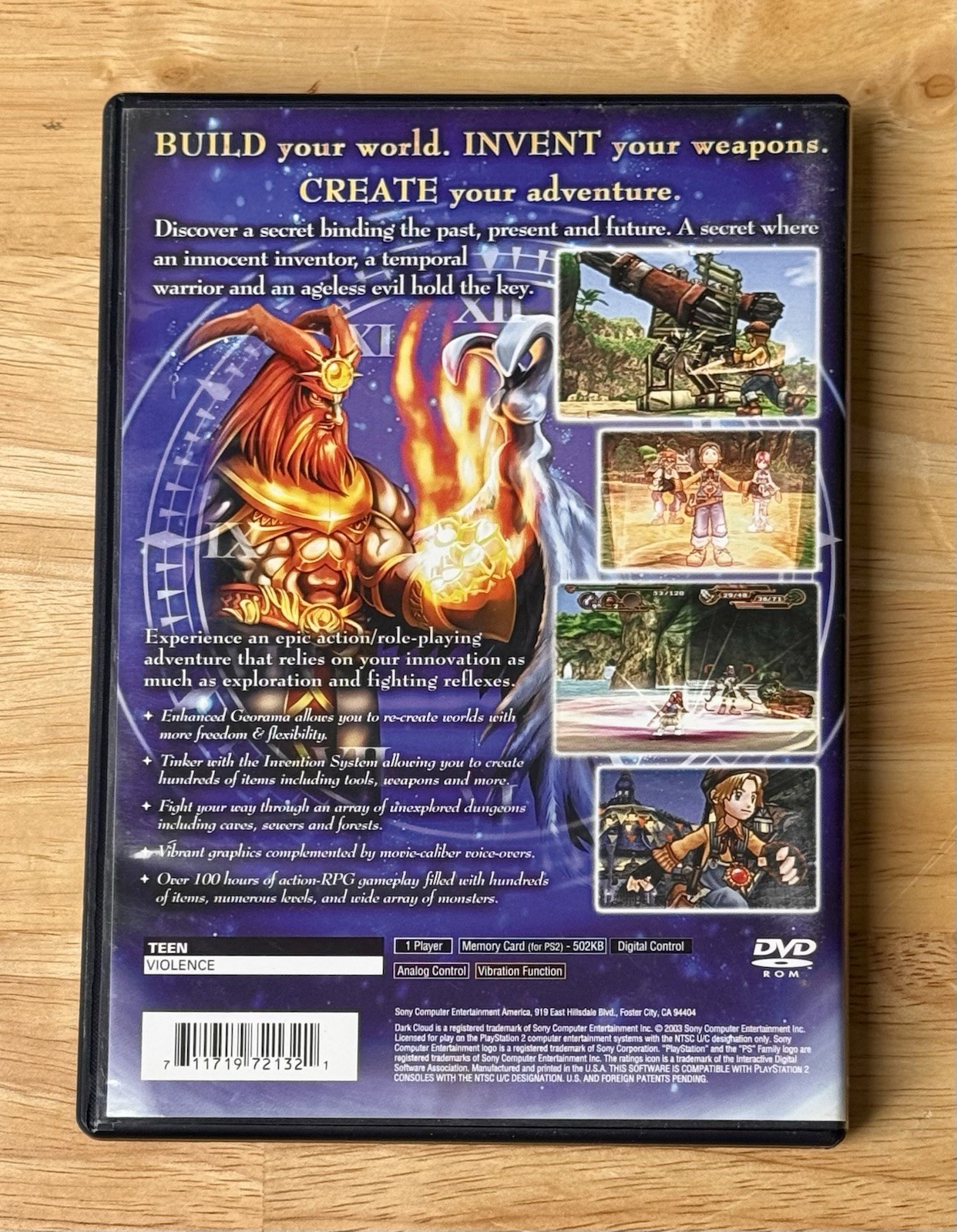Dark Cloud 2 for PS2 (Level 5, 2003); CIB (Game, Case, & Manual w/ Registration)