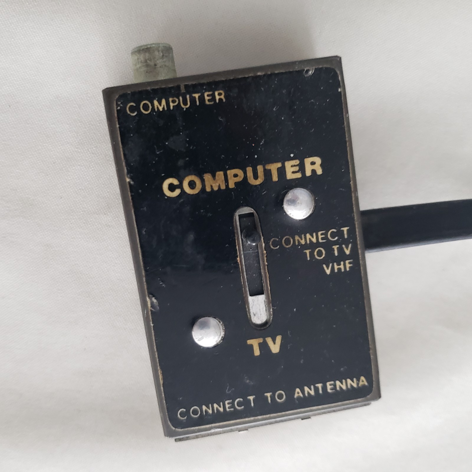 VTG Computer Atari Game to TV Antenna Switch Adapter VHF Connection #1