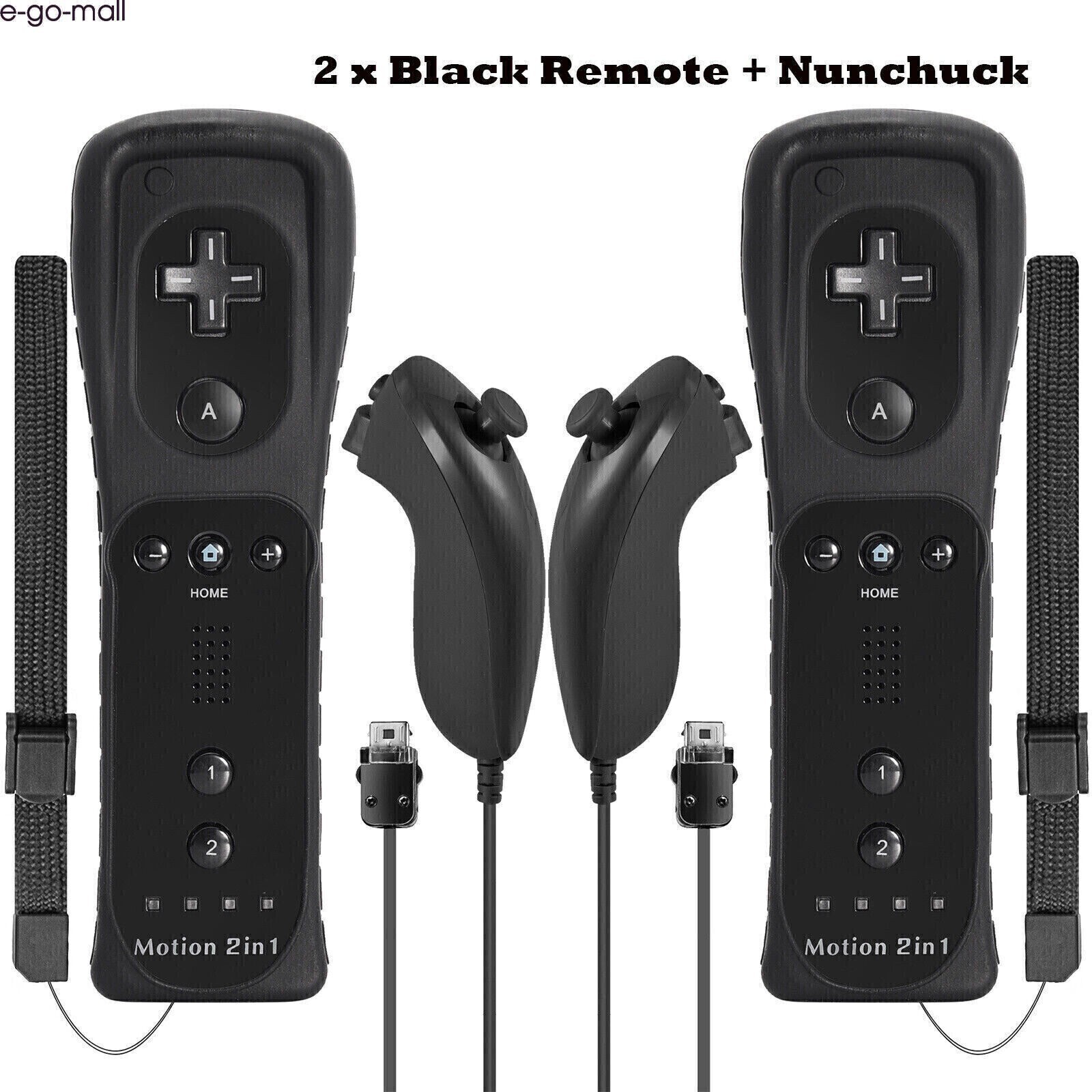 Built-in Motion Plus Wii Remote & Nunchuck Controller for Wii Wii U Console