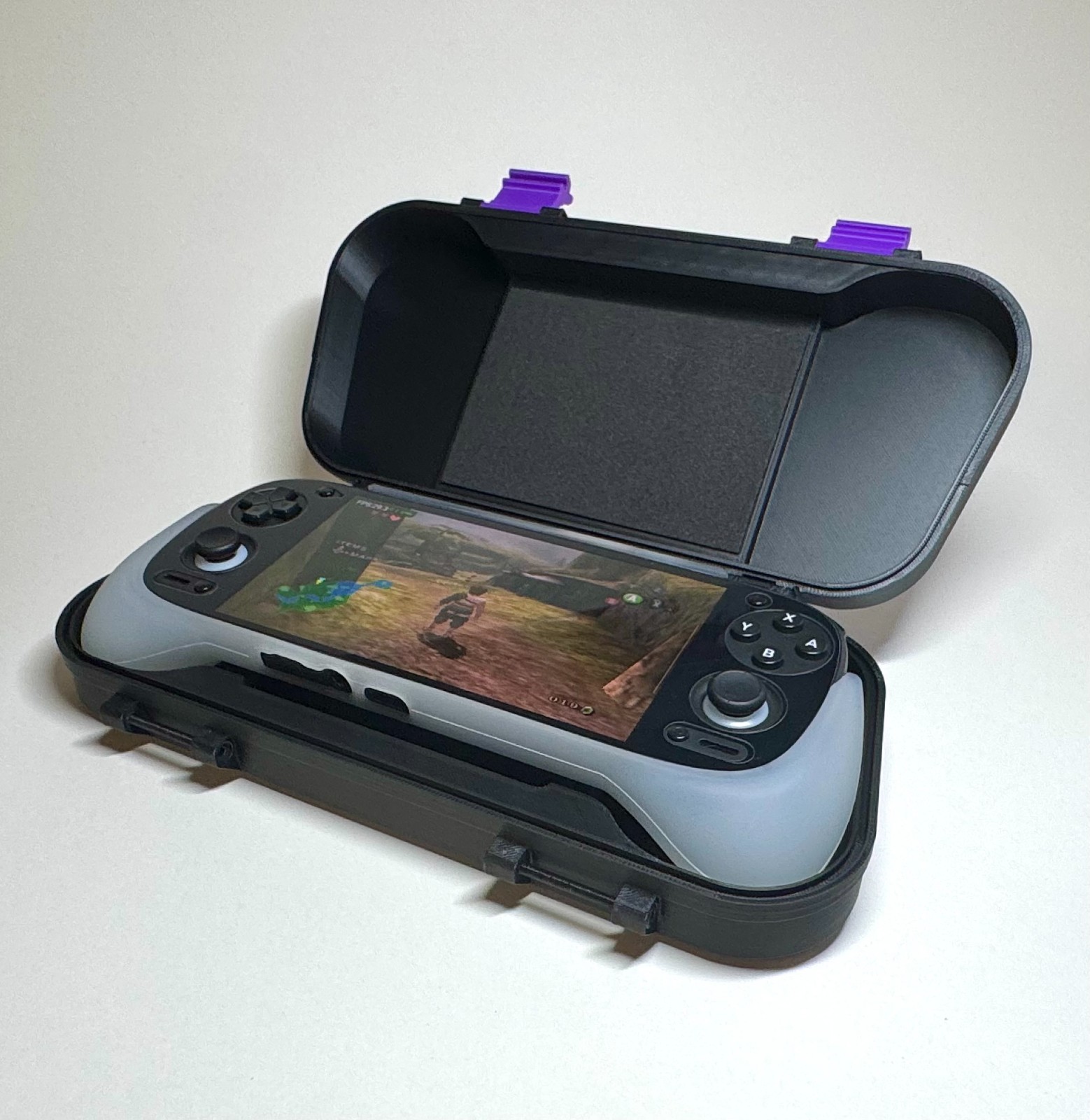Custom Case for Retroid Pocket 5 & Official Grip: Protective RP5 Console Storage