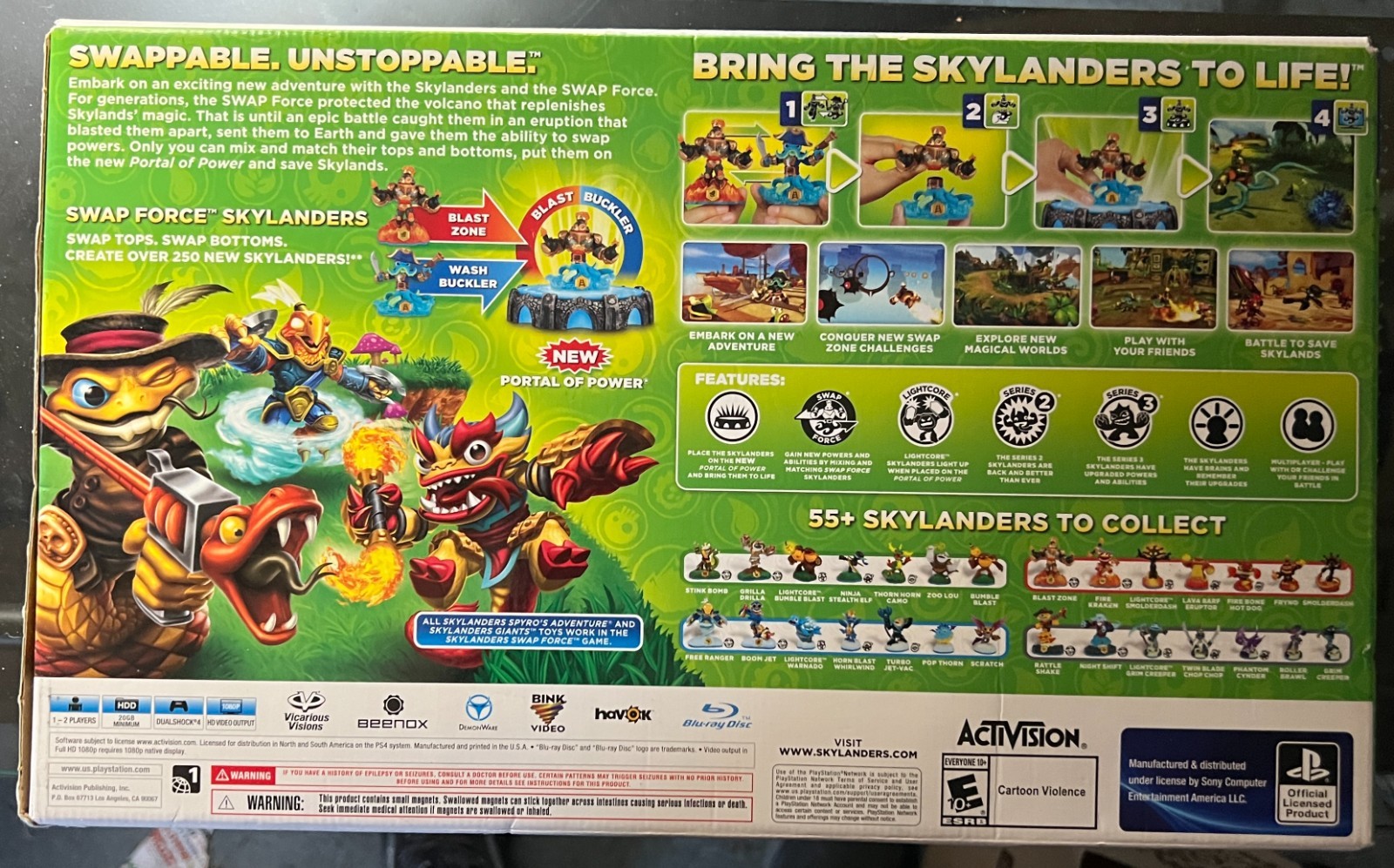 NEW SEALED MINT Skylanders Sony PS4 Playstation 4 Swap Force Starter Pack NM